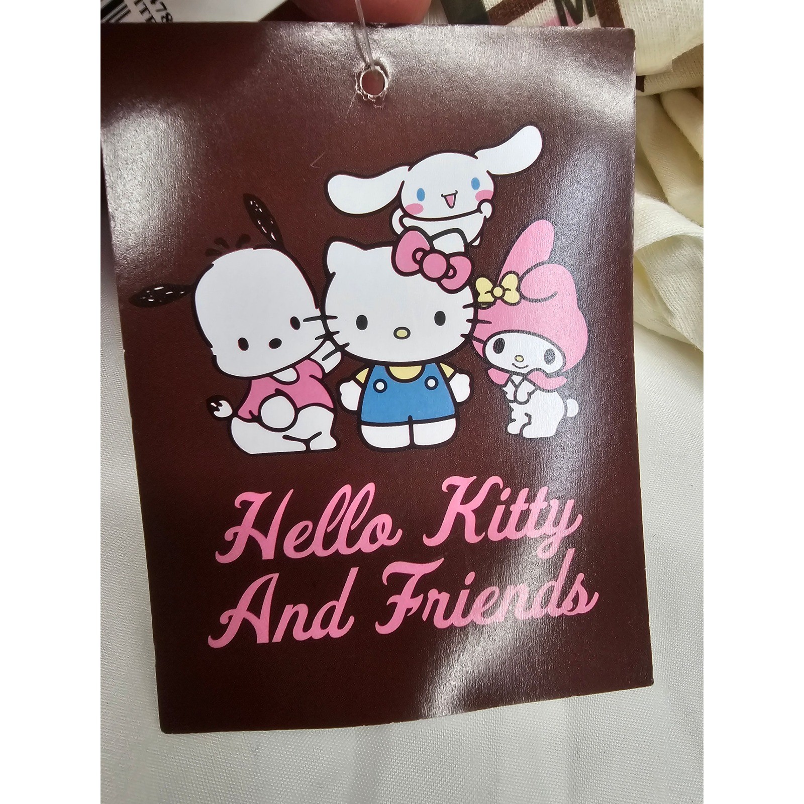 Sanrio My Melody Raglan T-Shirt Womens Medium Pink Cream Brown KTHK014GSZ NEW