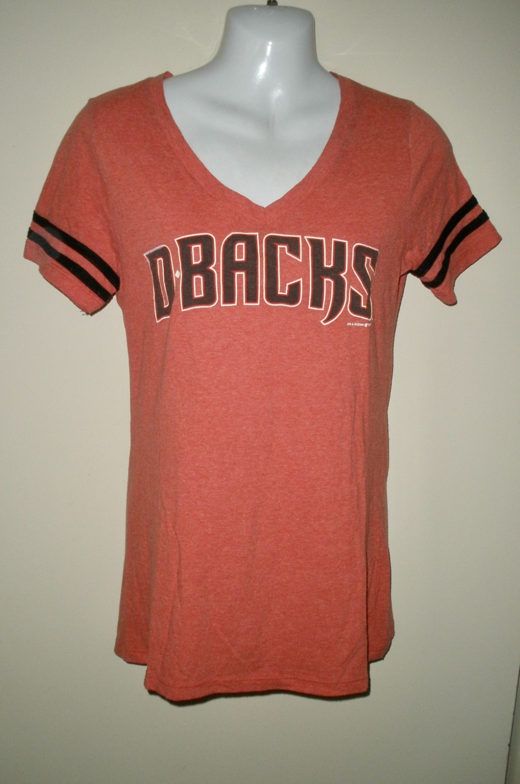 #L Diamondbacks Dbacks MLB Genuine Tee S Heather Red Baseball