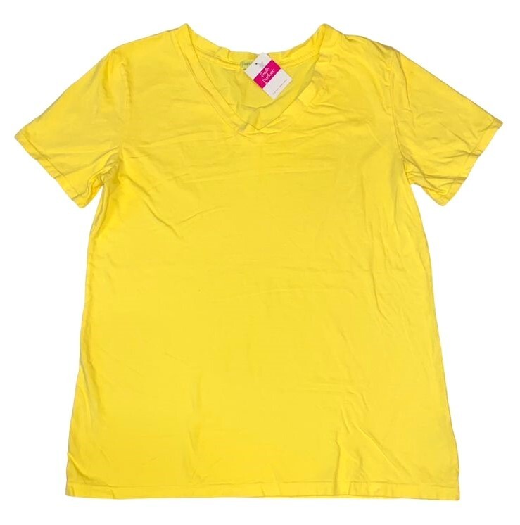FRESH PRODUCE 1X Daffodil YELLOW $42 ALLURE Jersey Cotton SS Tee Top NWT New 1X
