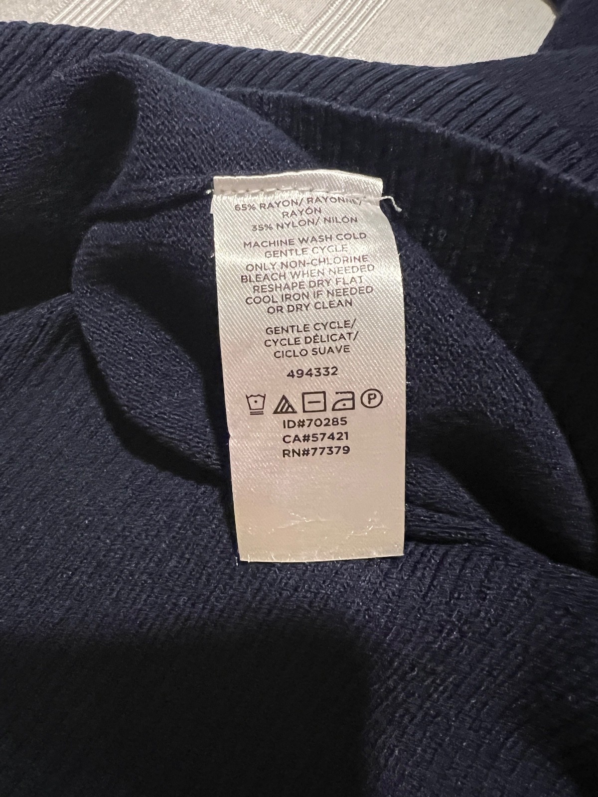 Ann Taylor Factory Petite light Short Sleeve MP 65% Rayon/35% Nylon 494332