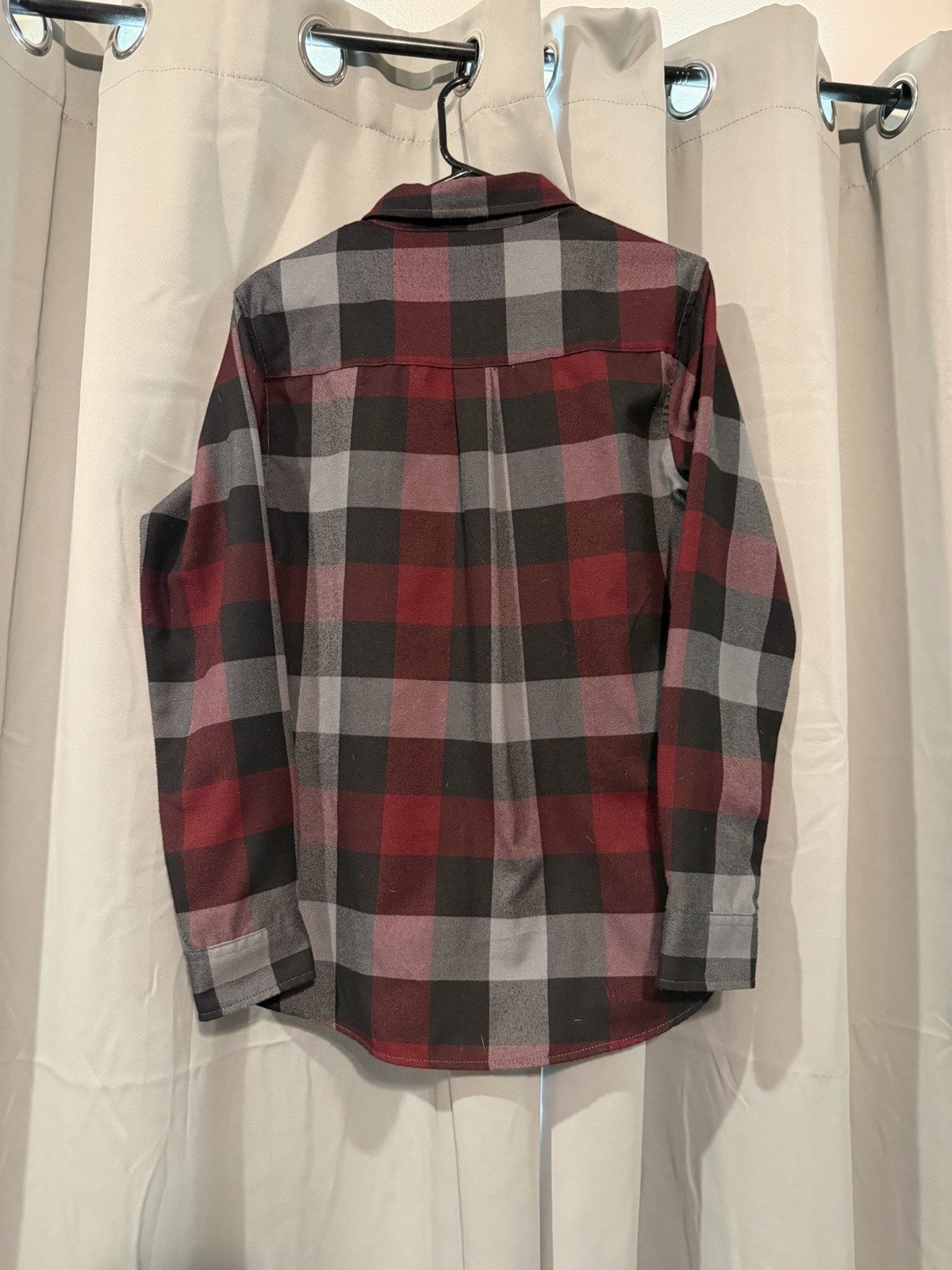 Dixxon Women’s the Brawler Flannel Shirt Red Plaid, Size Large