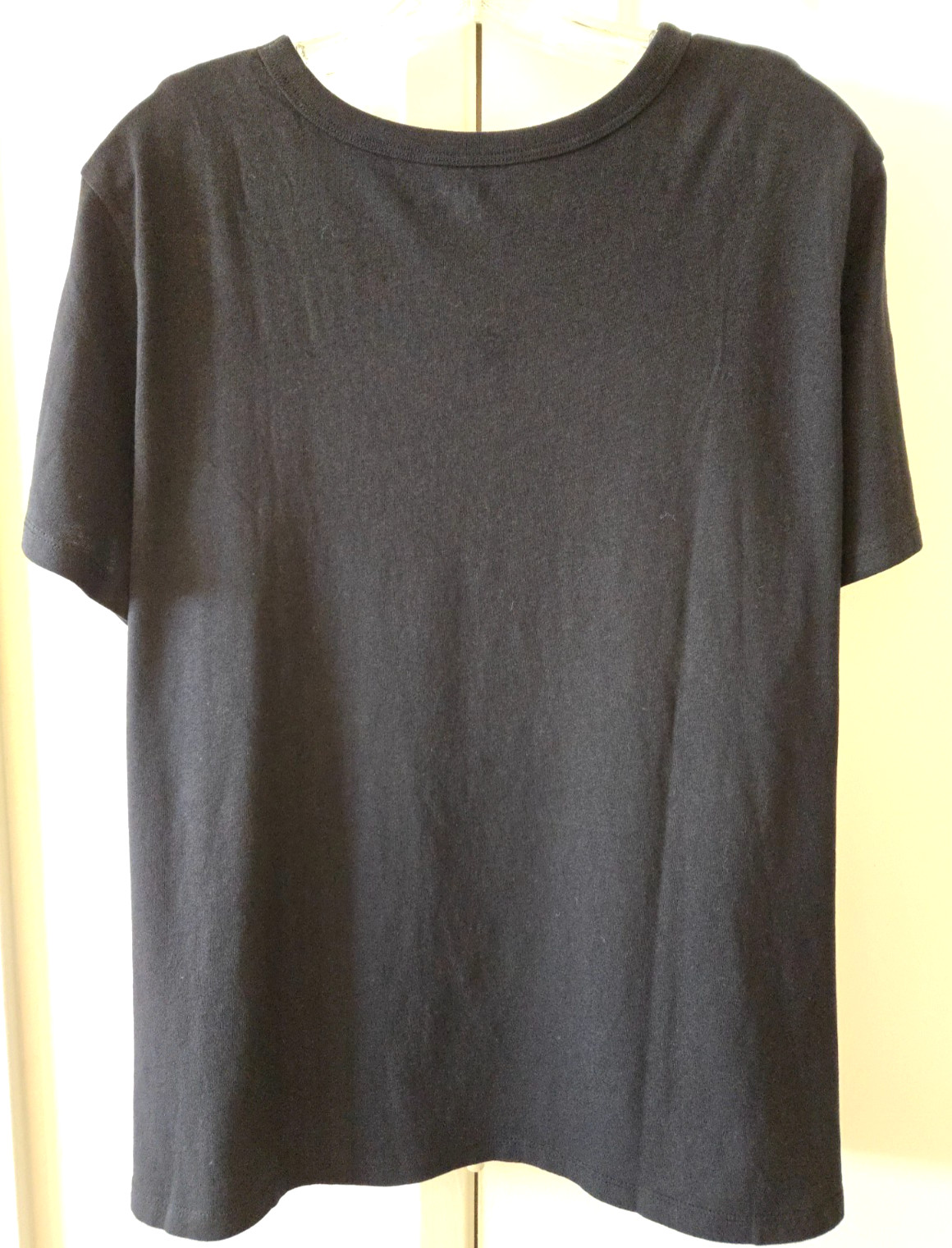 Great Basic Old Navy Black Cotton Scoop Neck Jersey T-shirt 20 22 24 26 2X 3X 4X
