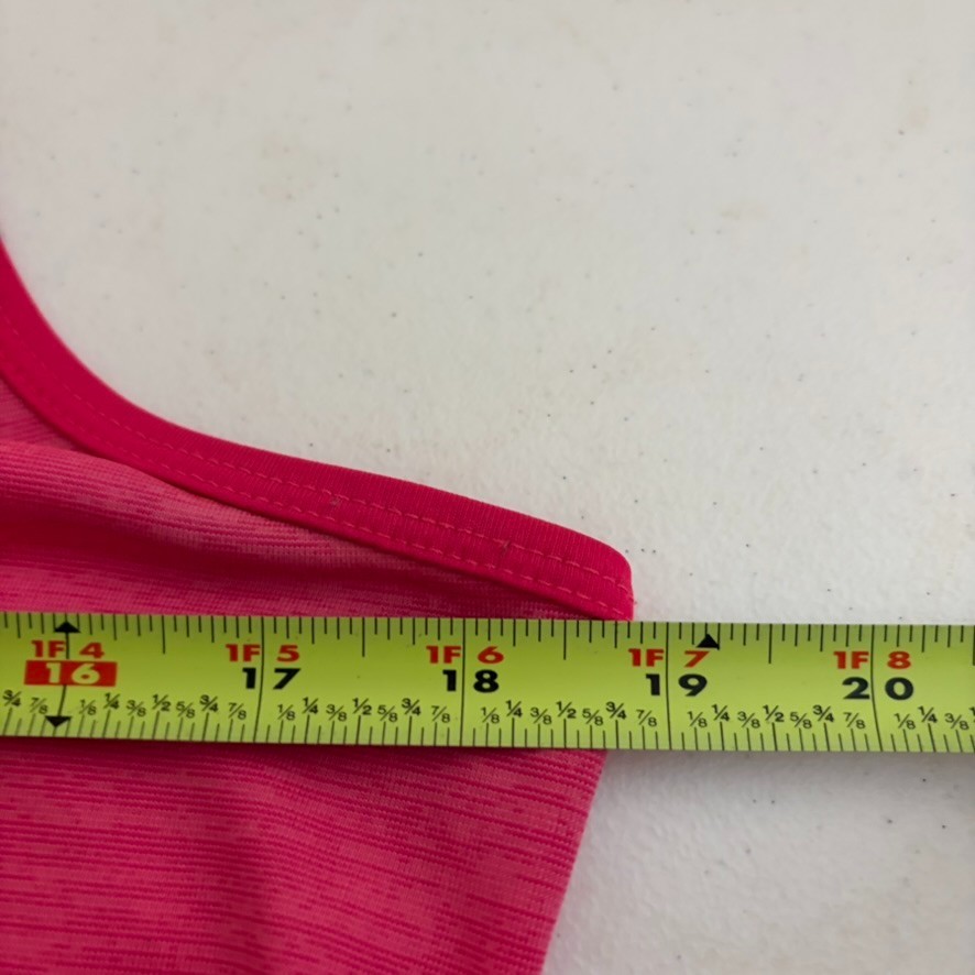 Layer 8 Tank Top Women’s Large Neon Pink Round Neck Strappy Sleeveless Athletic