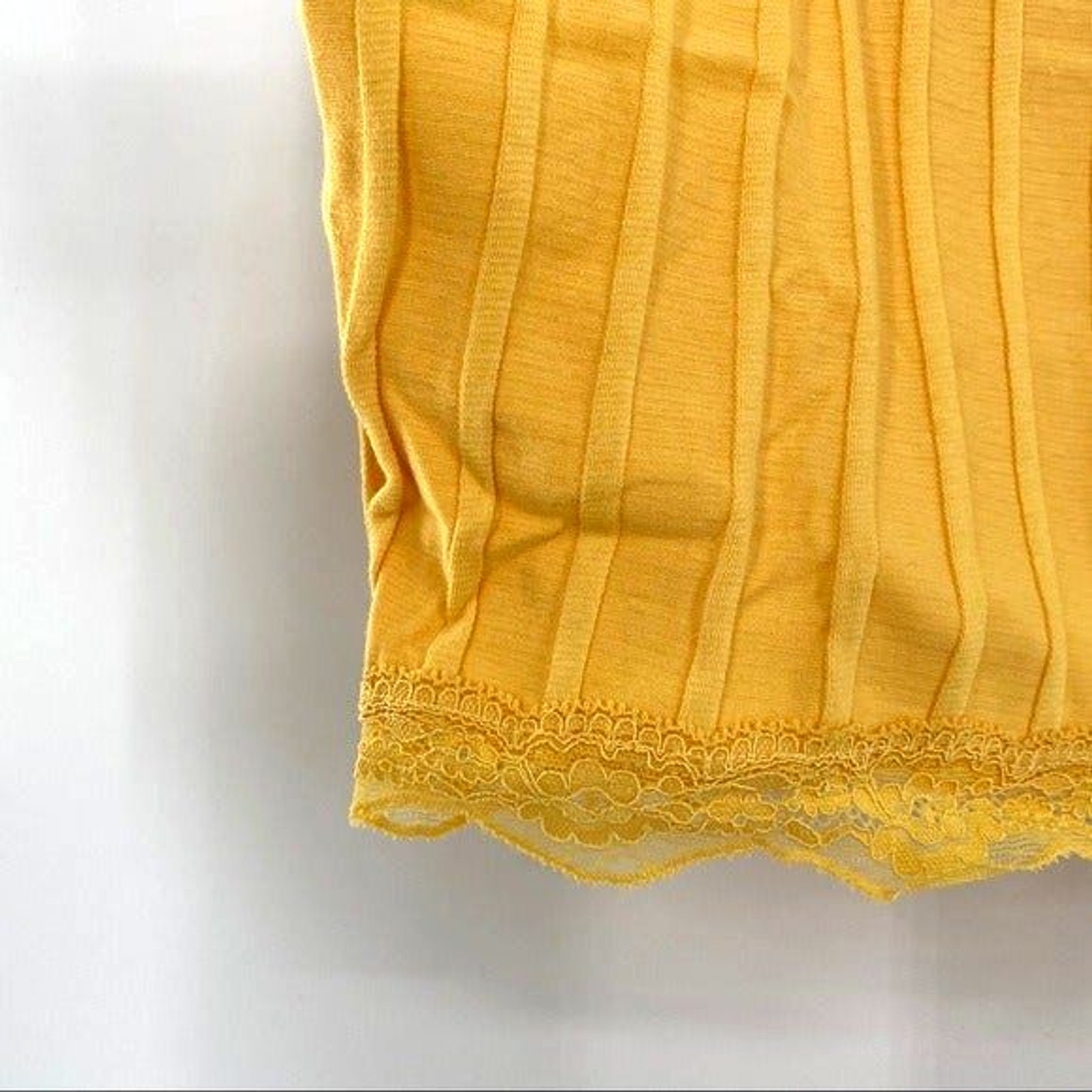 Free People NWT All Your Love Crop Top Bralette Sleeveless Sunshine Yellow L New