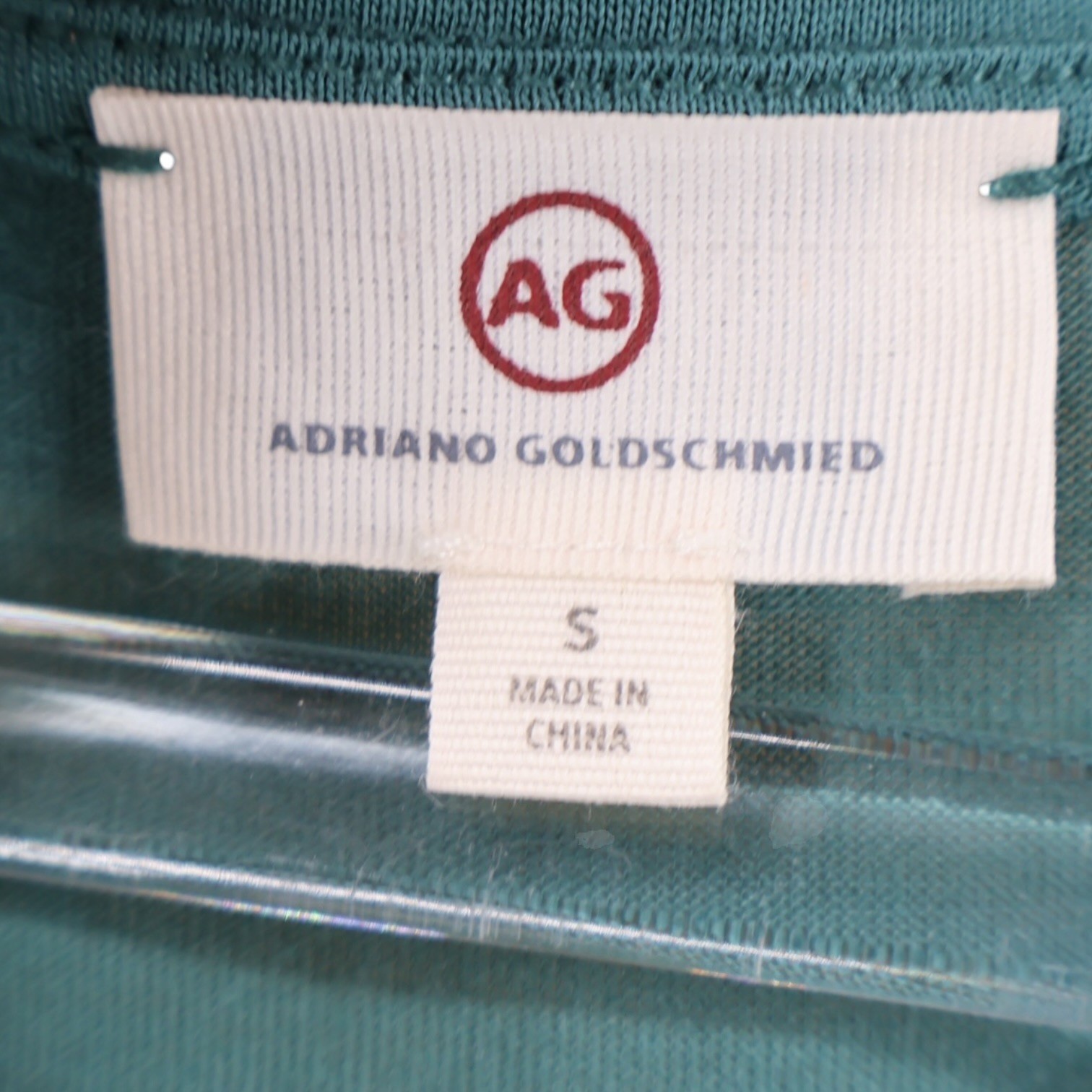 AG Adriano Goldschmied Teal Green Modal Drapey Scoop Tank Tunic S Sample NWOT