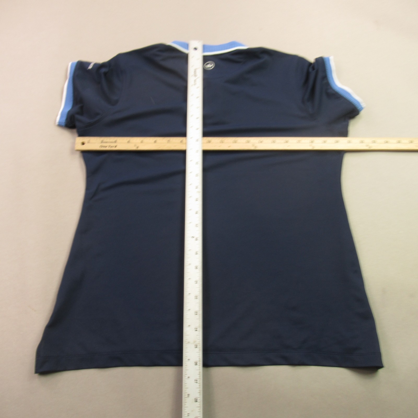 Peter Millar Shirt Womens Large Short Sleeve Pullover Lightweight Polo Blue