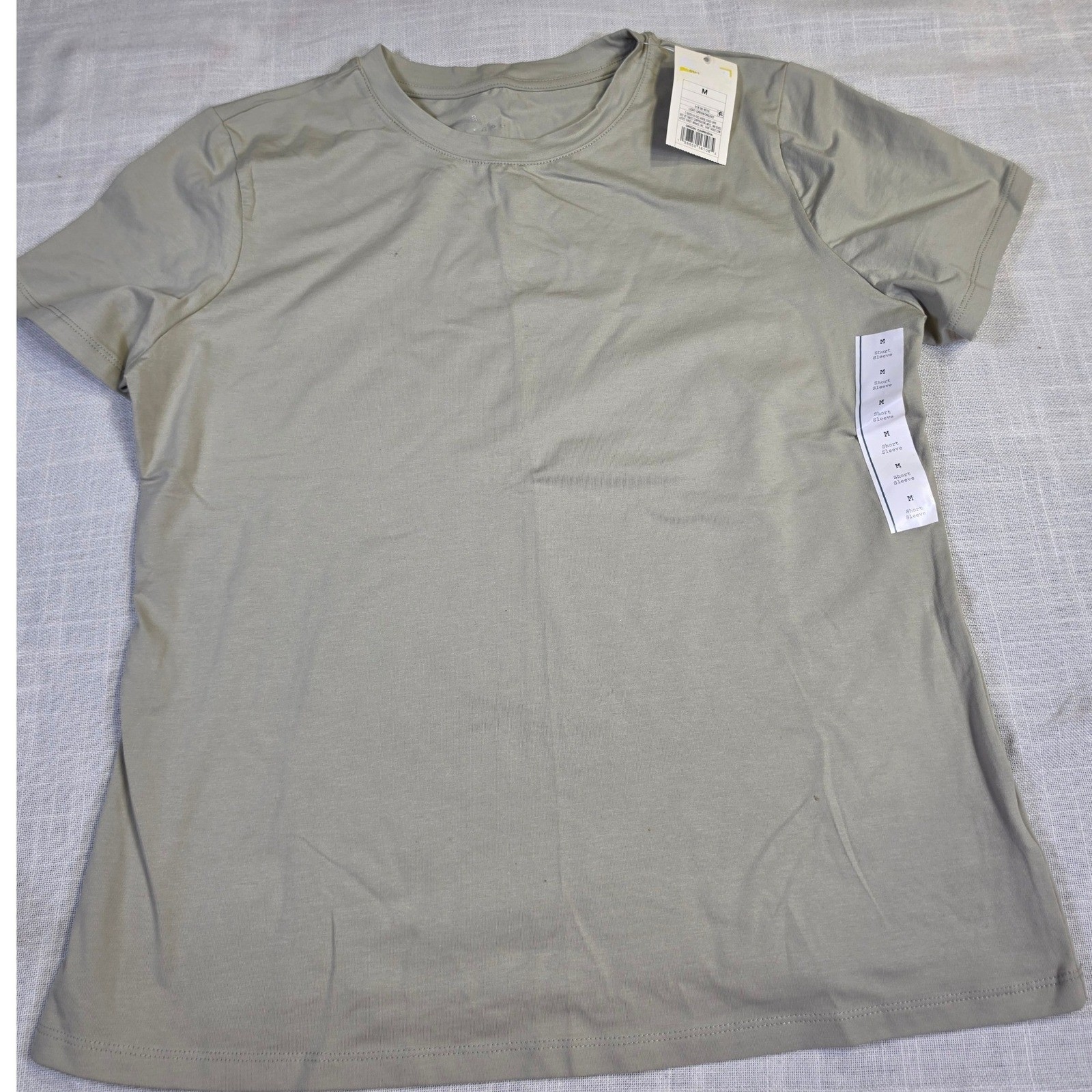 A New Day Womens Short Sleeve Crew Neck T-Shirt Light Green Medium 018 00 4210