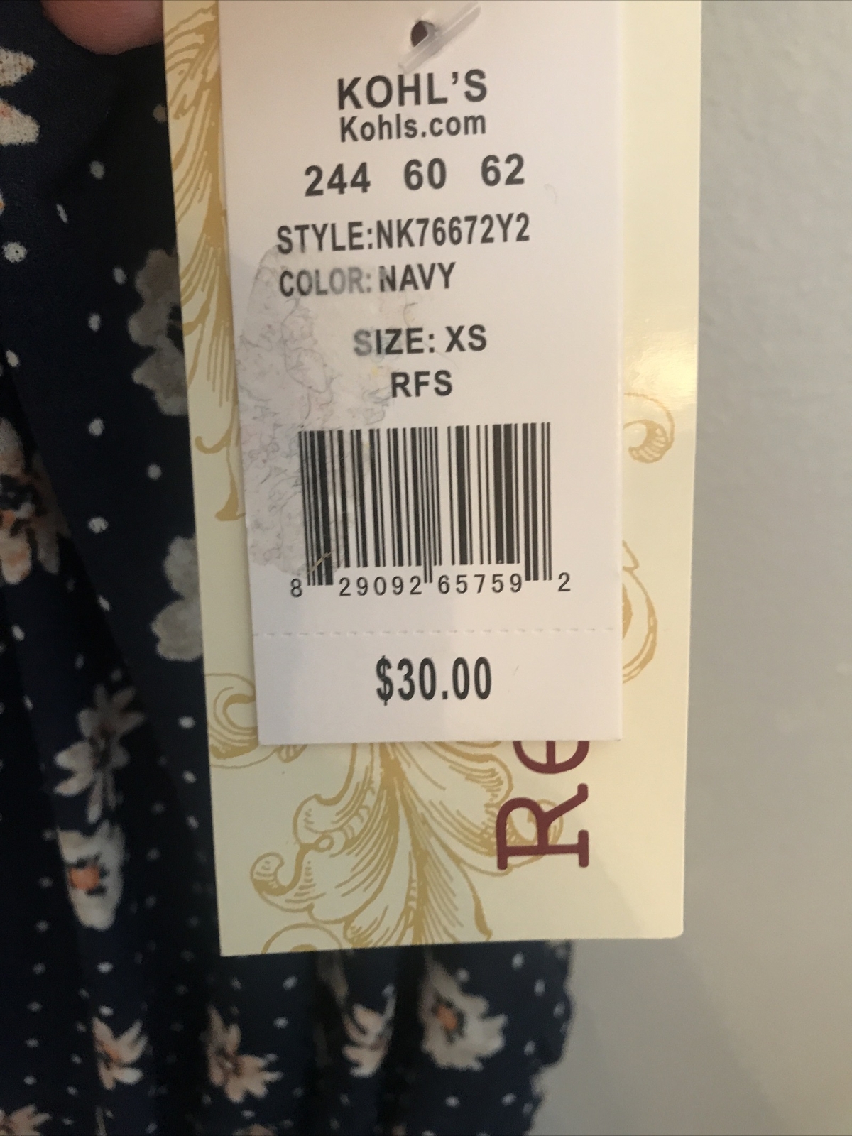 Rewind Womens Top Blue Size XS (TW-5010)