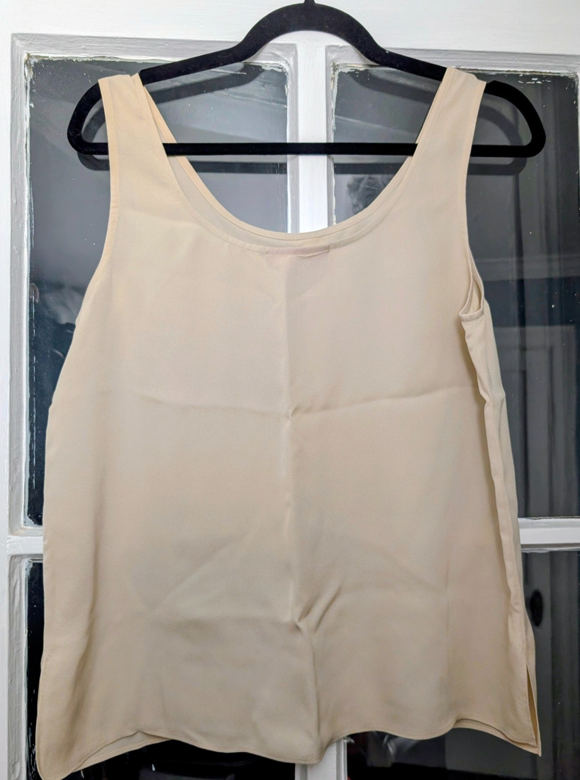 Harari Vintage 100% Silk Tank – NWOT – Beige – Medium