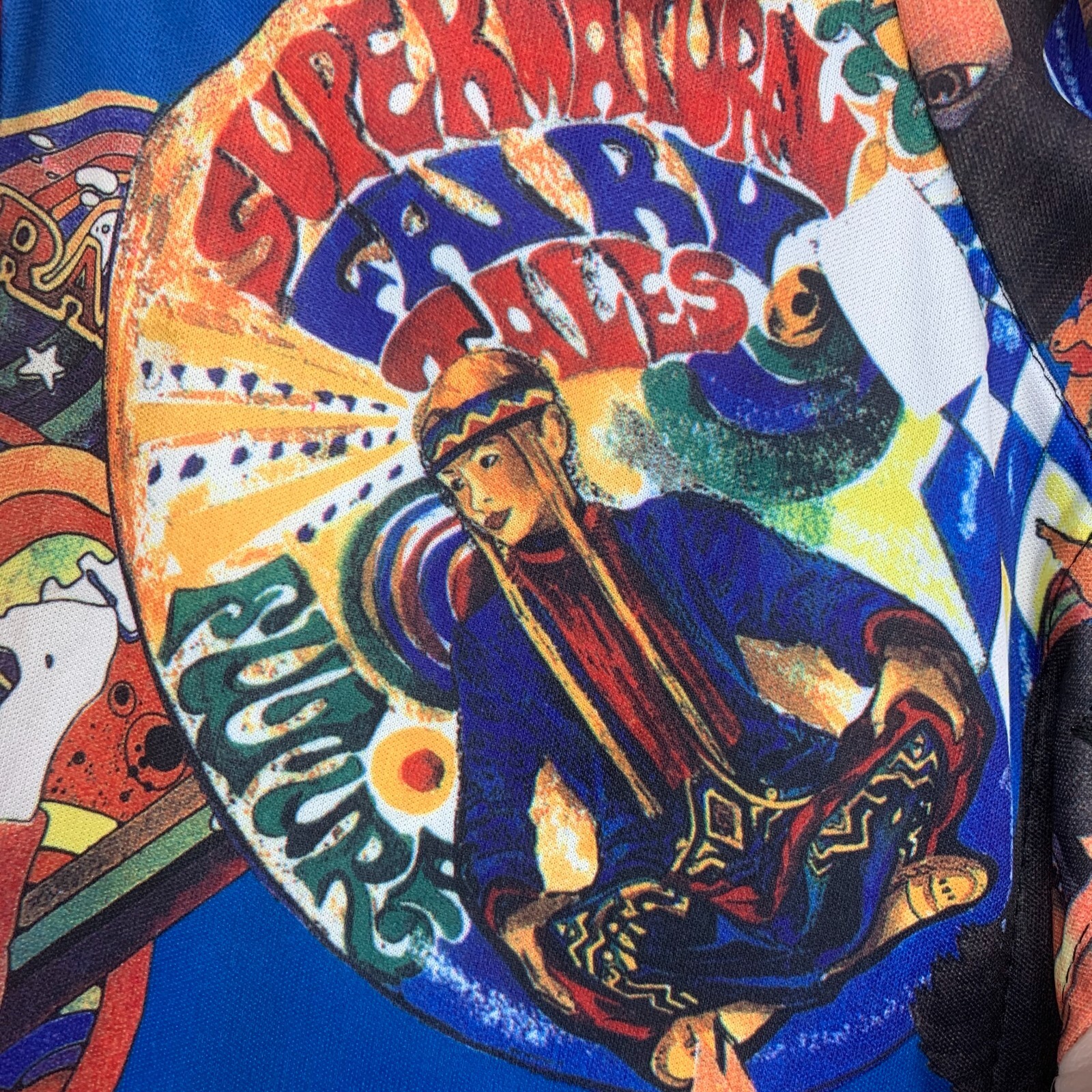 True Vintage Jazz Sport Beatles Revolution Psychedelic Hippie Button Front Shirt