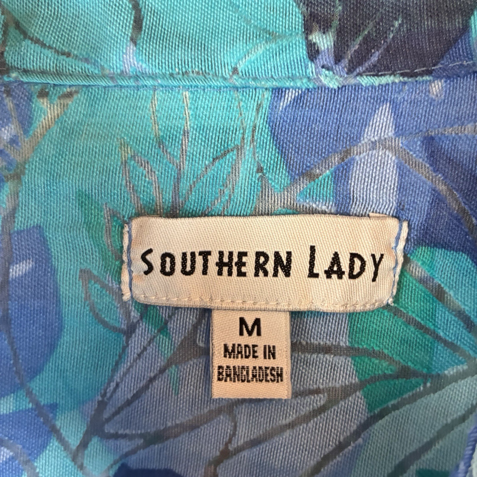 Southern Lady Women’s 3/4sleeve Top/jacket Teal Size Medium