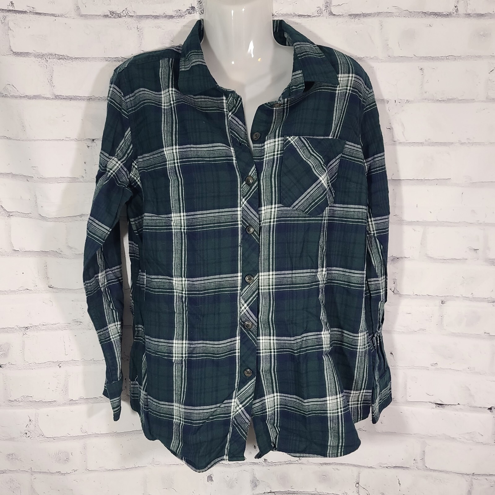 Blue Mountain Plaid Flannel Button Down