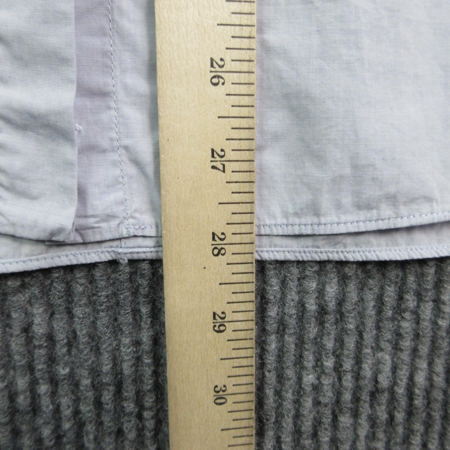 Brunello Cucinelli Dress Shirt Womens XL Blue 100% Cotton Rhinestone Italy