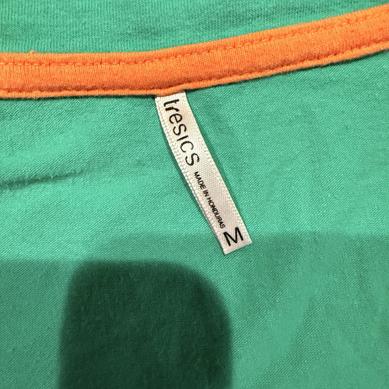 tresics Women’s Green Solid Scoop Neck Knit Cap Sleeve T-Shirt Top Size M