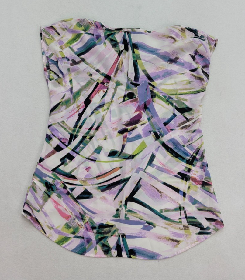 Gnu Women’s Top Size S Short Sleeve Silky Textured Blouse