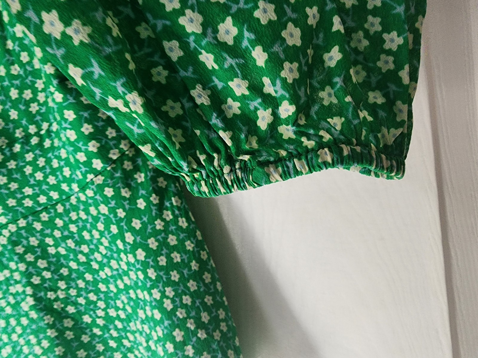 Rixo London Blouse-Boho Green Floral Print Shirt – Quality Fitted Side Zip Shirt