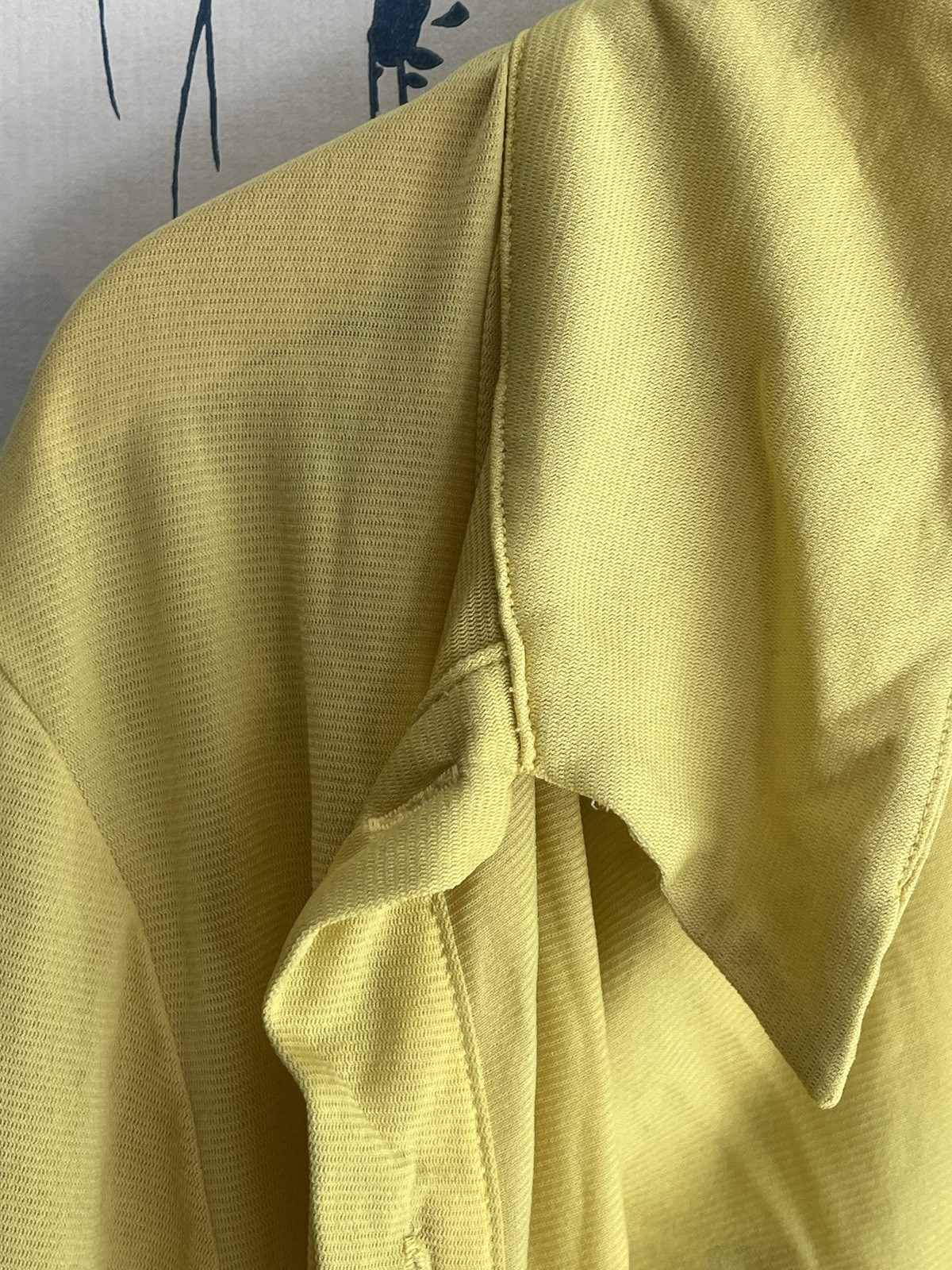 Wilfred Aritzia Top | Yellow Mustard Sheer Mesh Button Down Long Sleeve | Size M