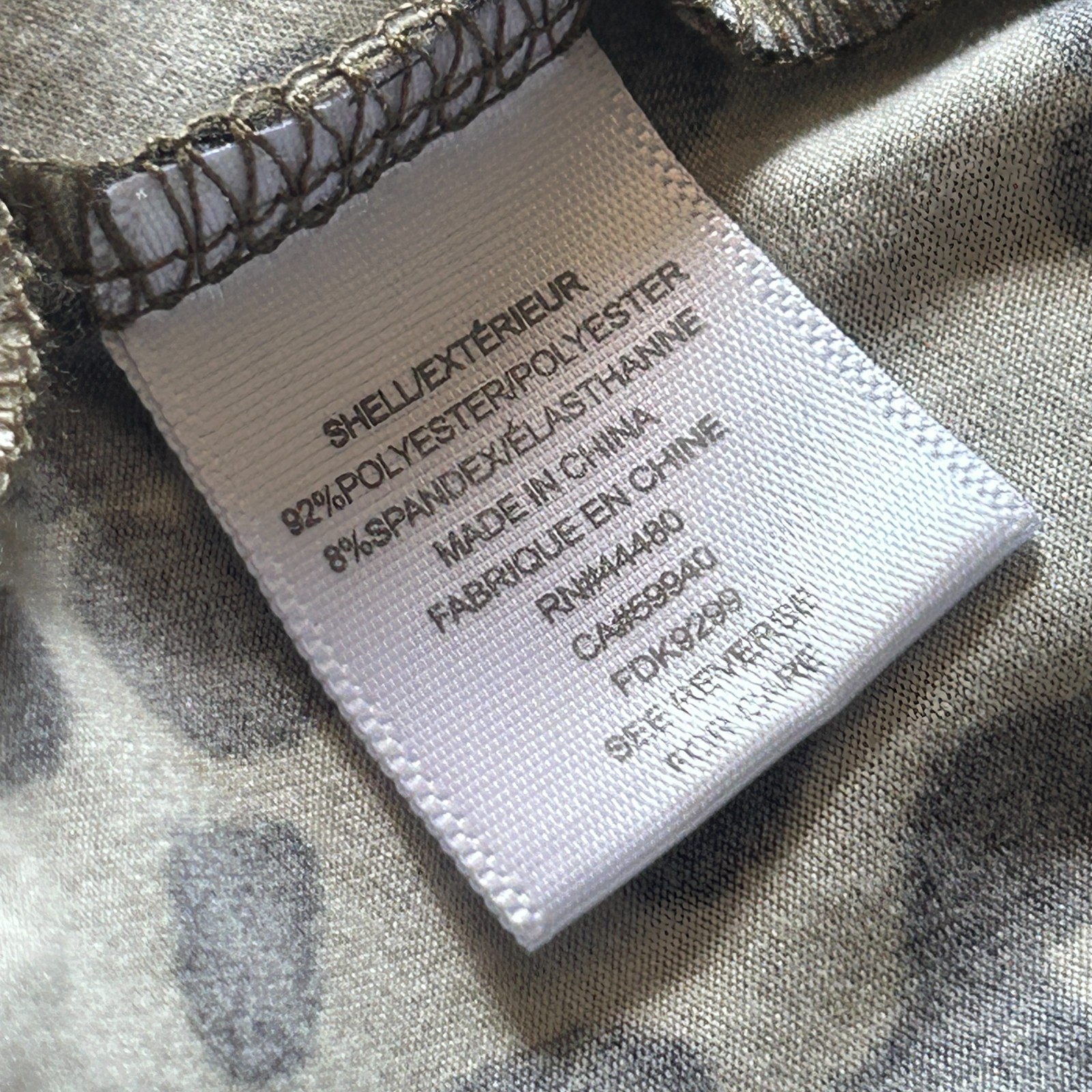 love, fire Women’s Olive Green Leopard Print Tunic Size Small