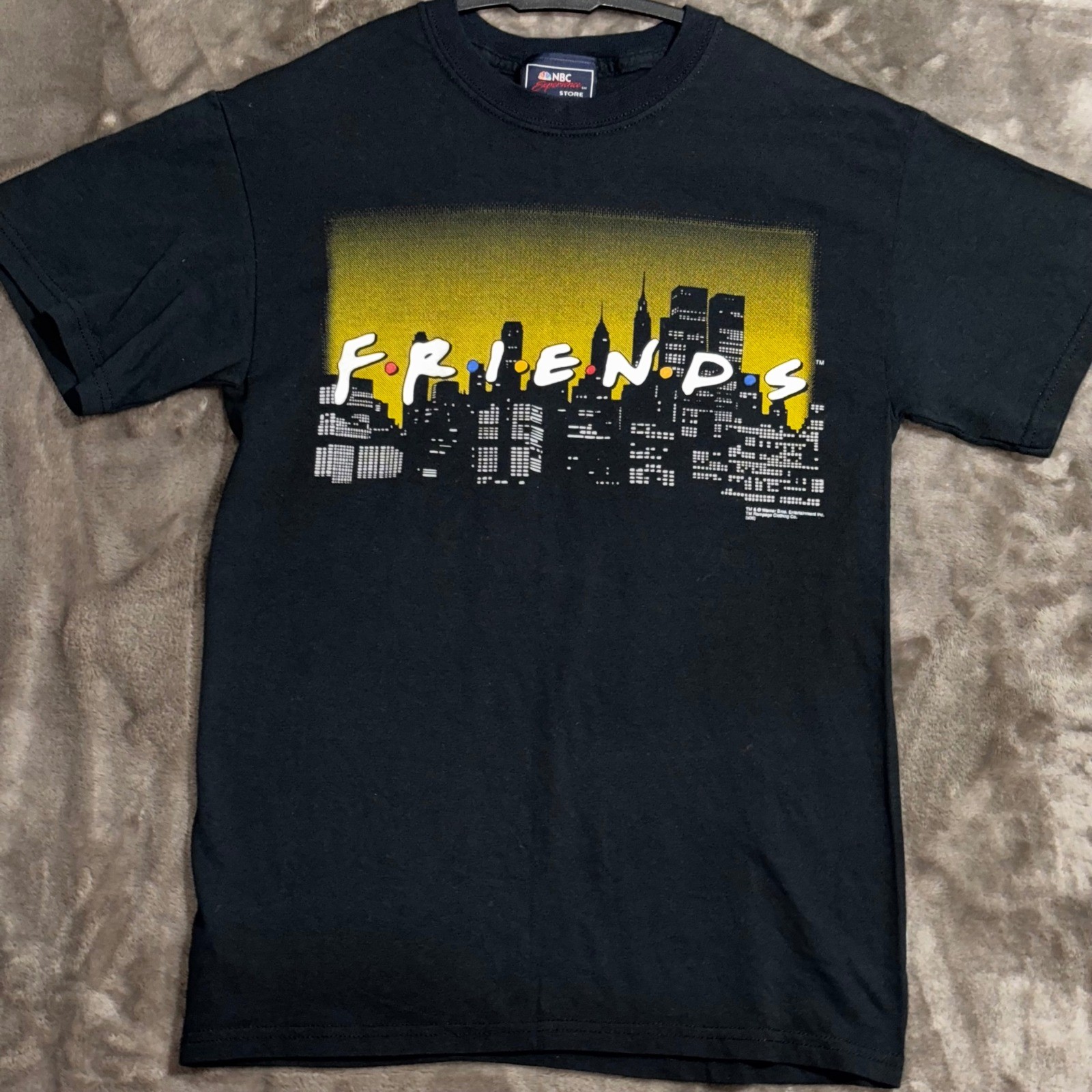 Friends TV Show Black Graphic Tee NBC Experience Store Small