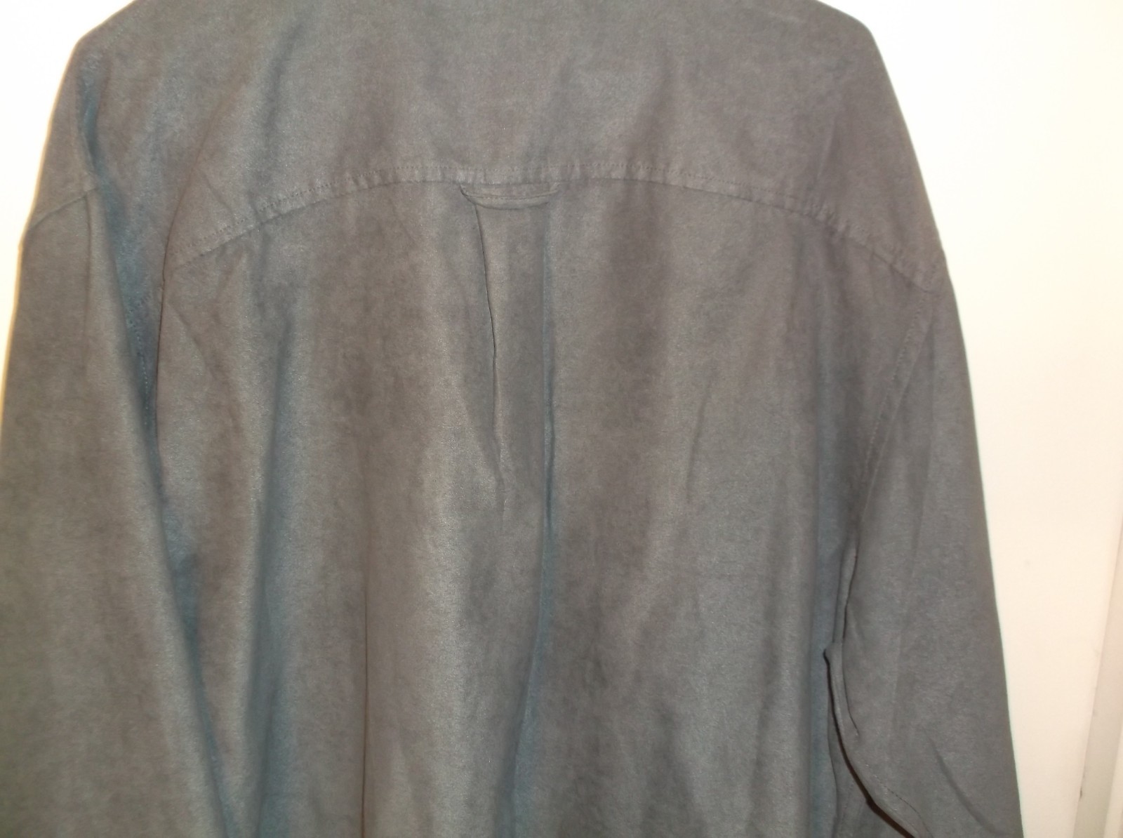 ladys blouse / basic editions / large / 100% polyster / gray / long sleeves