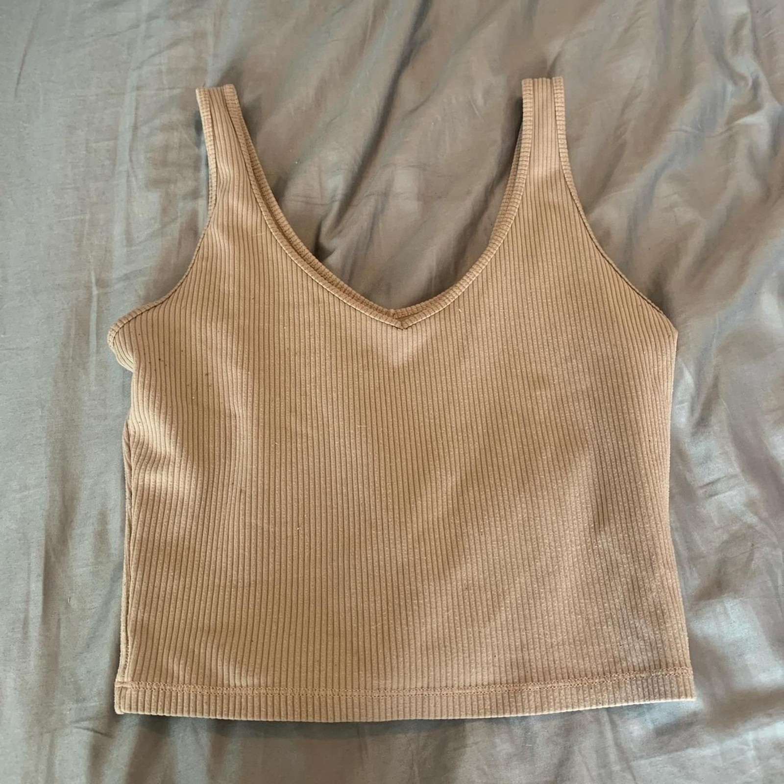 Hollister-co Women’s Tan and Cream Vest