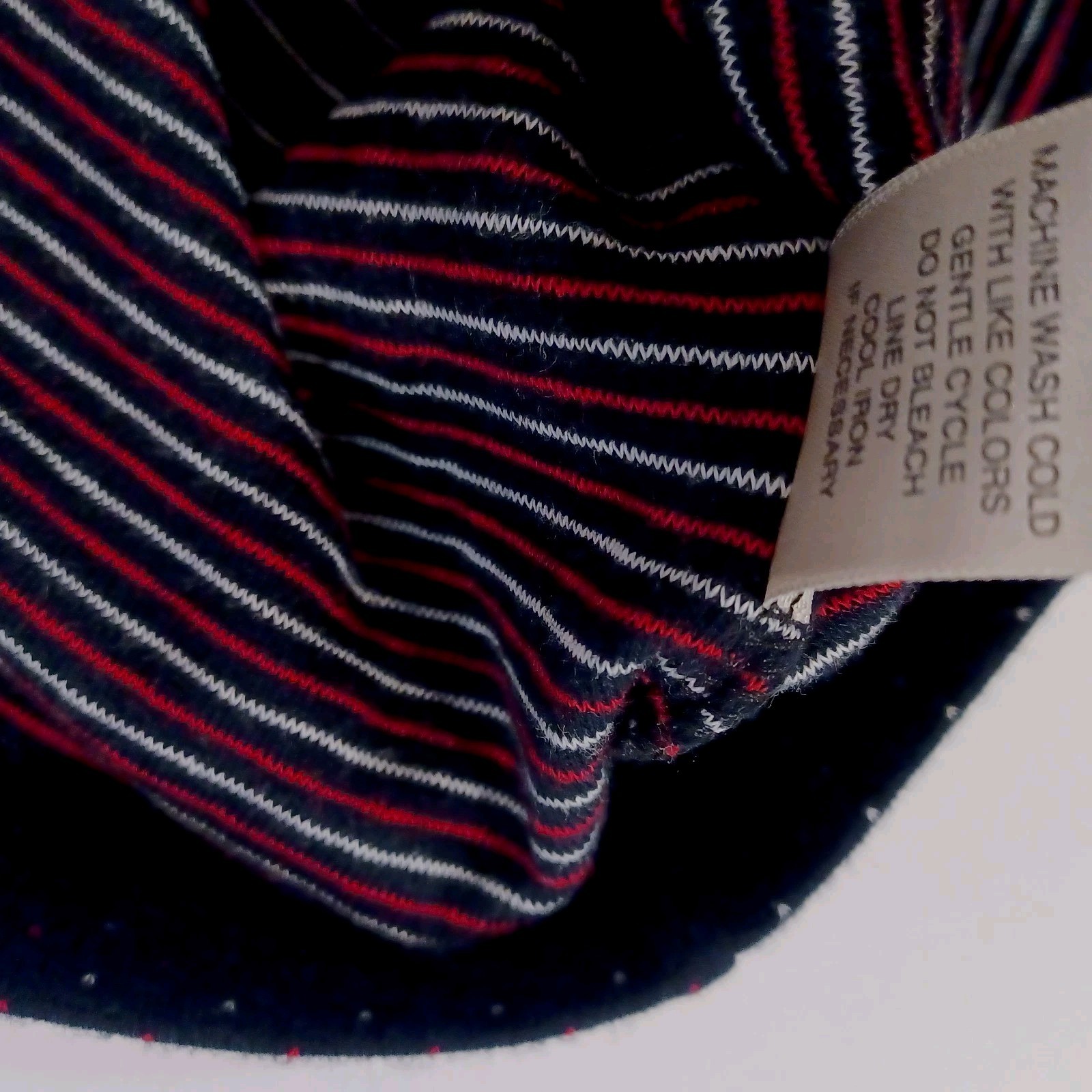 Womans Christopher Banks Shirt Black Red White Dots Size Small 3/4 sleeves