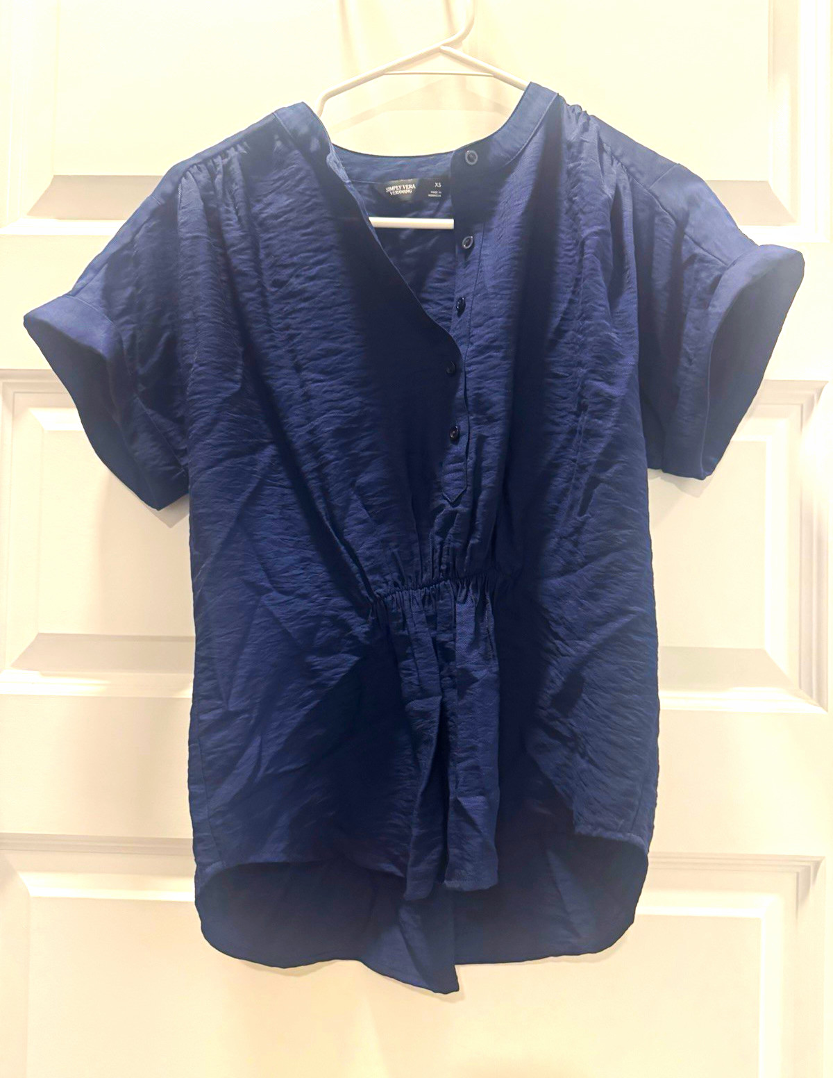 Simply Vera Vera Wang blouses XS navy blue and light blue