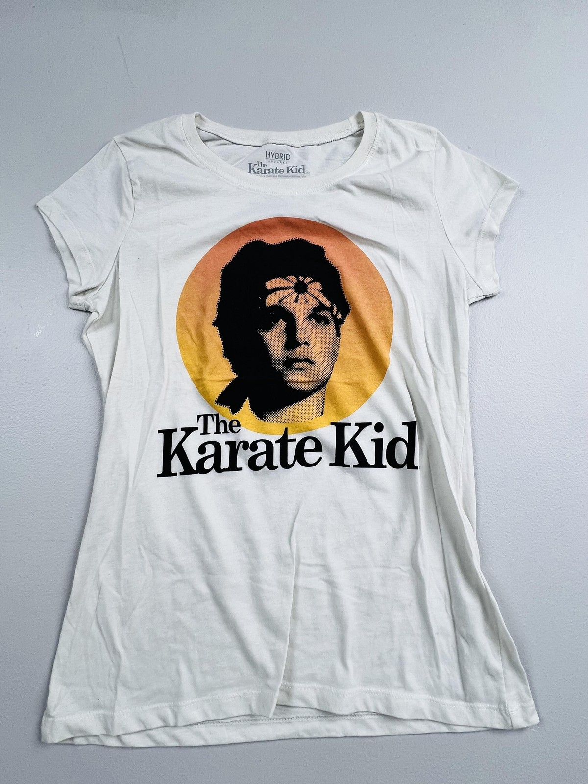The Karate Kid Shirt Juniors XL 15-17 White Hybrid Apparel Graphic Tee Movie