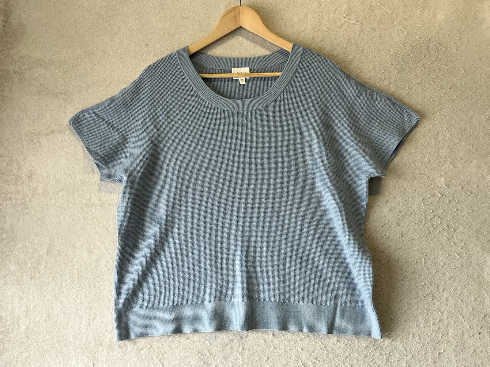 Cyrus Light Blue Women’s Short Sleeve Blouse Size XL