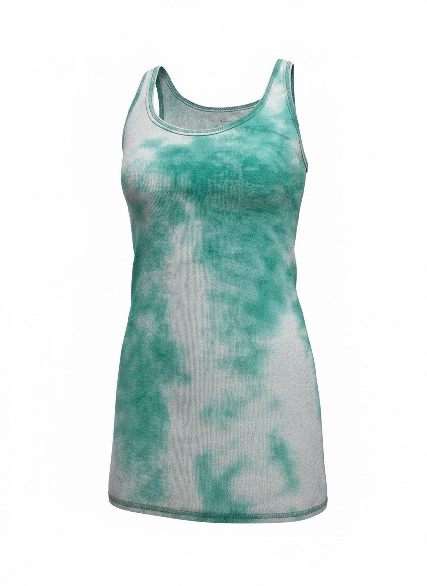 Lane Bryant Women’s Sleeveless Tie Dye Green And White Top Size 22/24