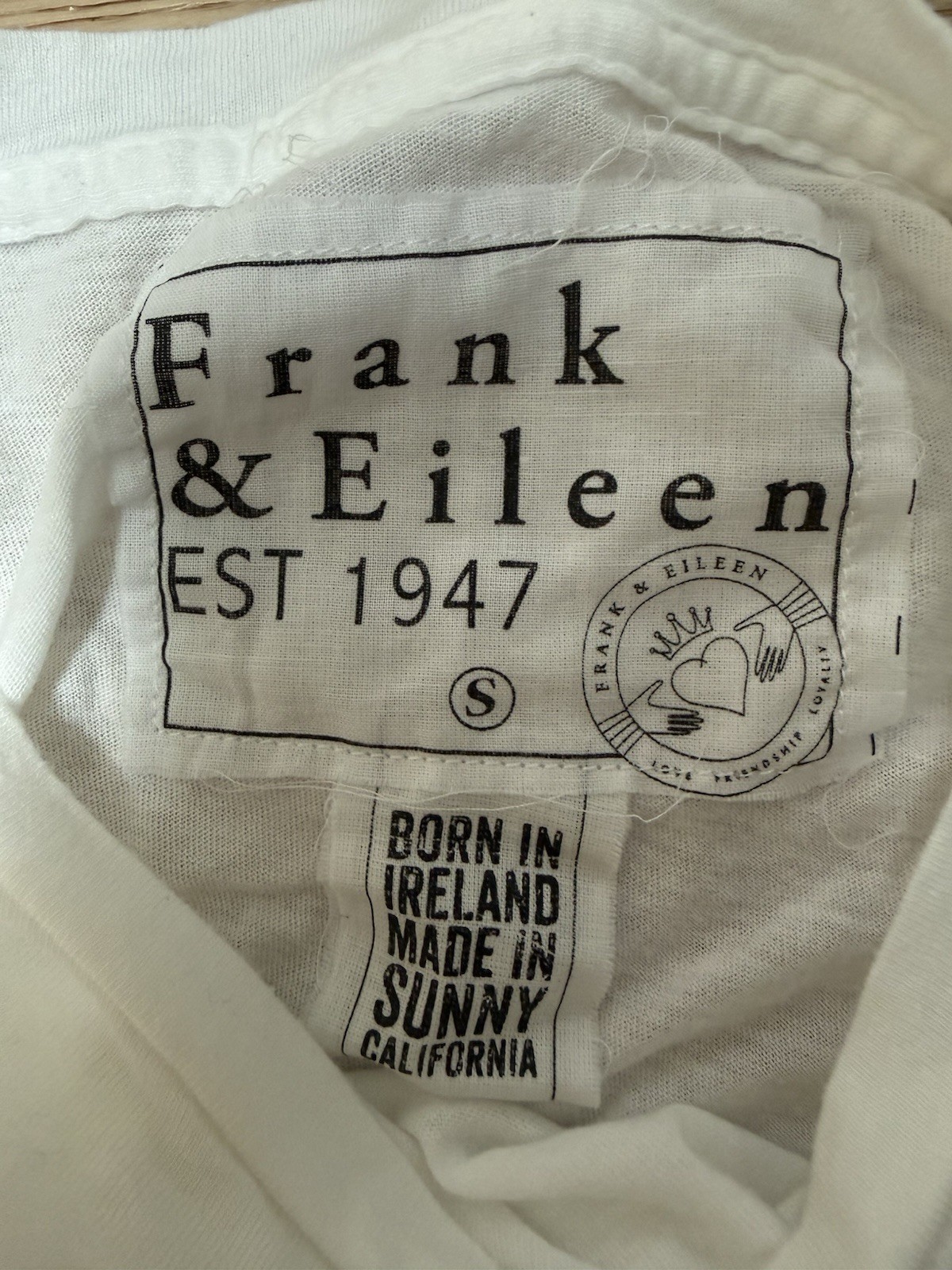 Frank & Eileen Cotton And Modal Logo Pocket Tee Shirt T Shirt Small NWOT #2