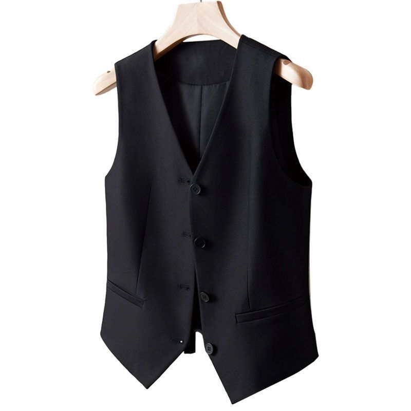 New Women’s Suit Vest Waistcoat Sleeveless Coat Short Jacket Slim Casual Gilet