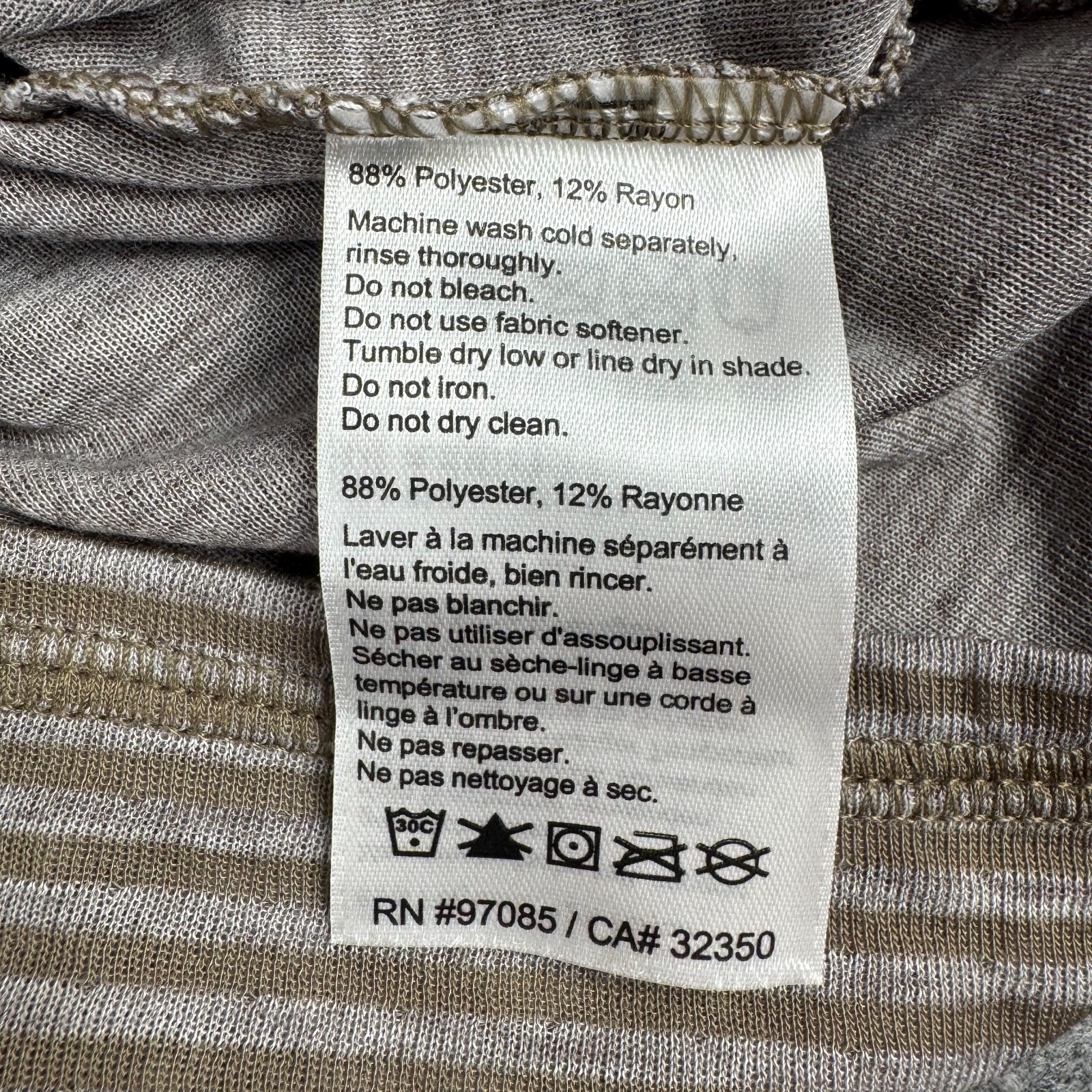 Outdoor Research Umbra Crew Long Sleeve Shirt Brown Striped Tencel Womens XS