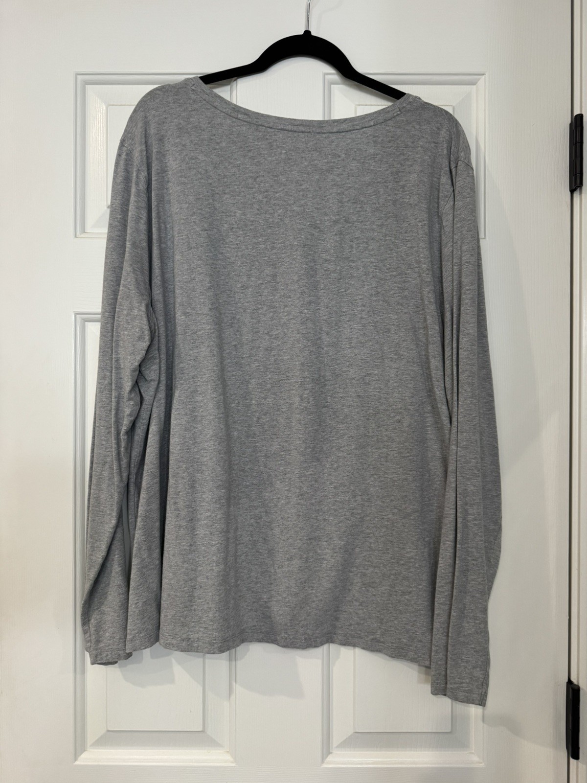 Coolibar Morada Womens 3xl Light grey Heather 50+ UPF Long Sleeve V-Neck Shirt