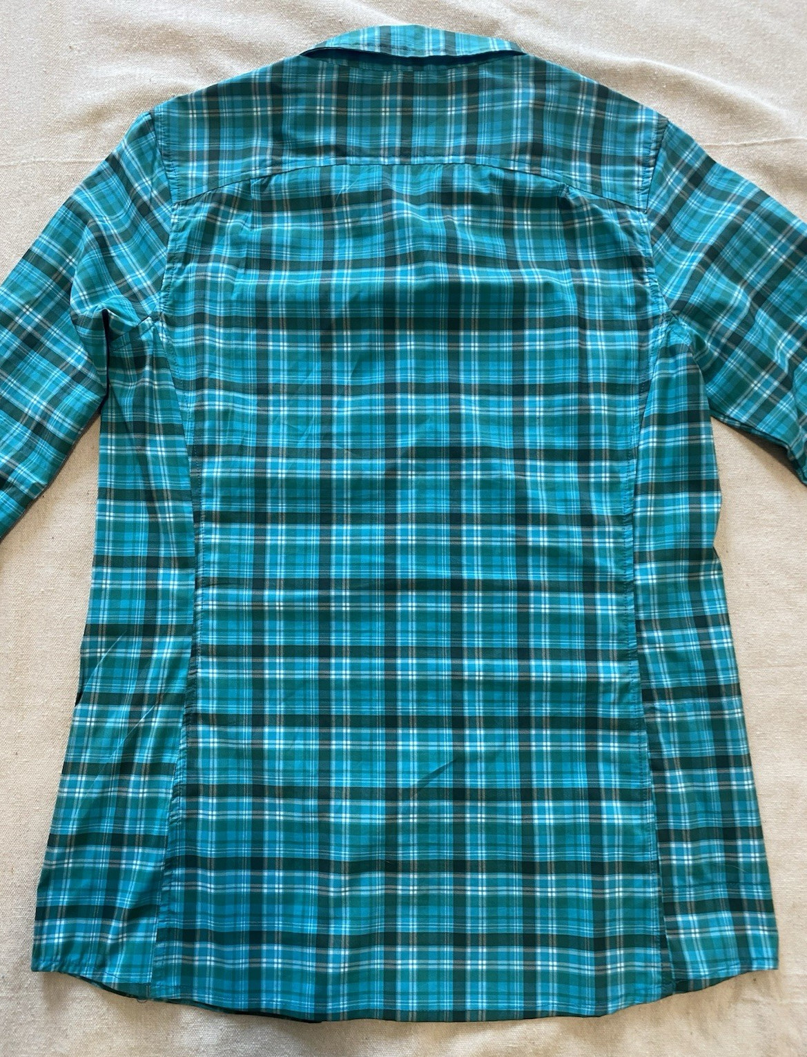 Alpine Design Womens Tech Series Top Size M Blue Plaid Preppy Hiking Outdoorsy