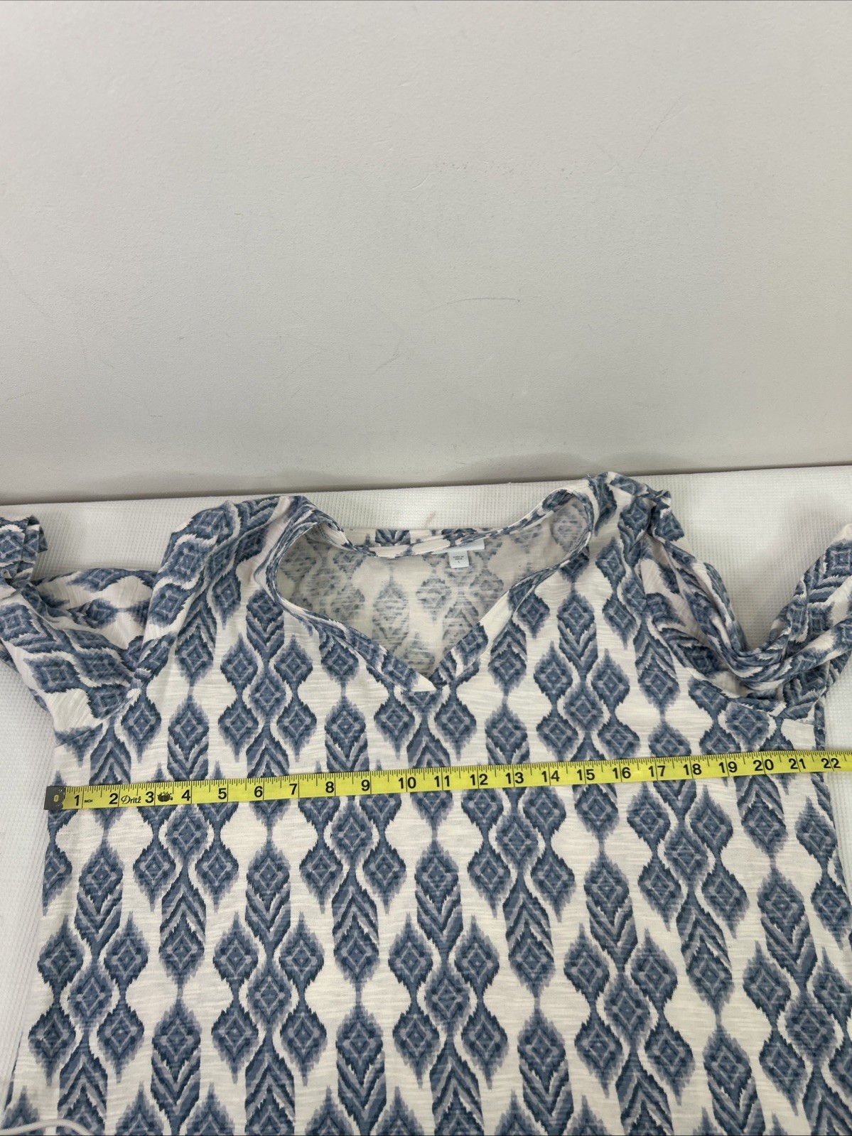 Pure J Jill 3/4 Sleeve Pullover Top Women’s Large V-Neck Lightweight 100% Cotton