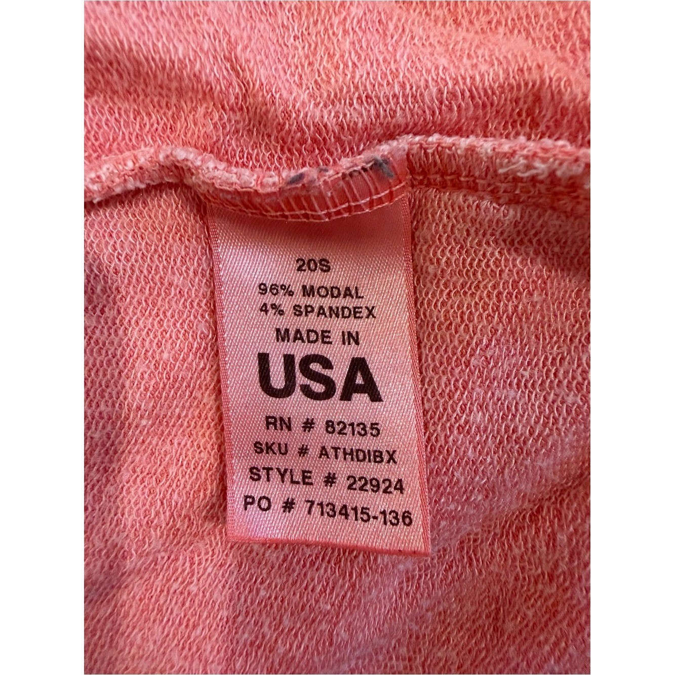 Fresh Produce Coral Pocket Tunic Top XL/XXL Oversized Modal 3/4 Sleeve