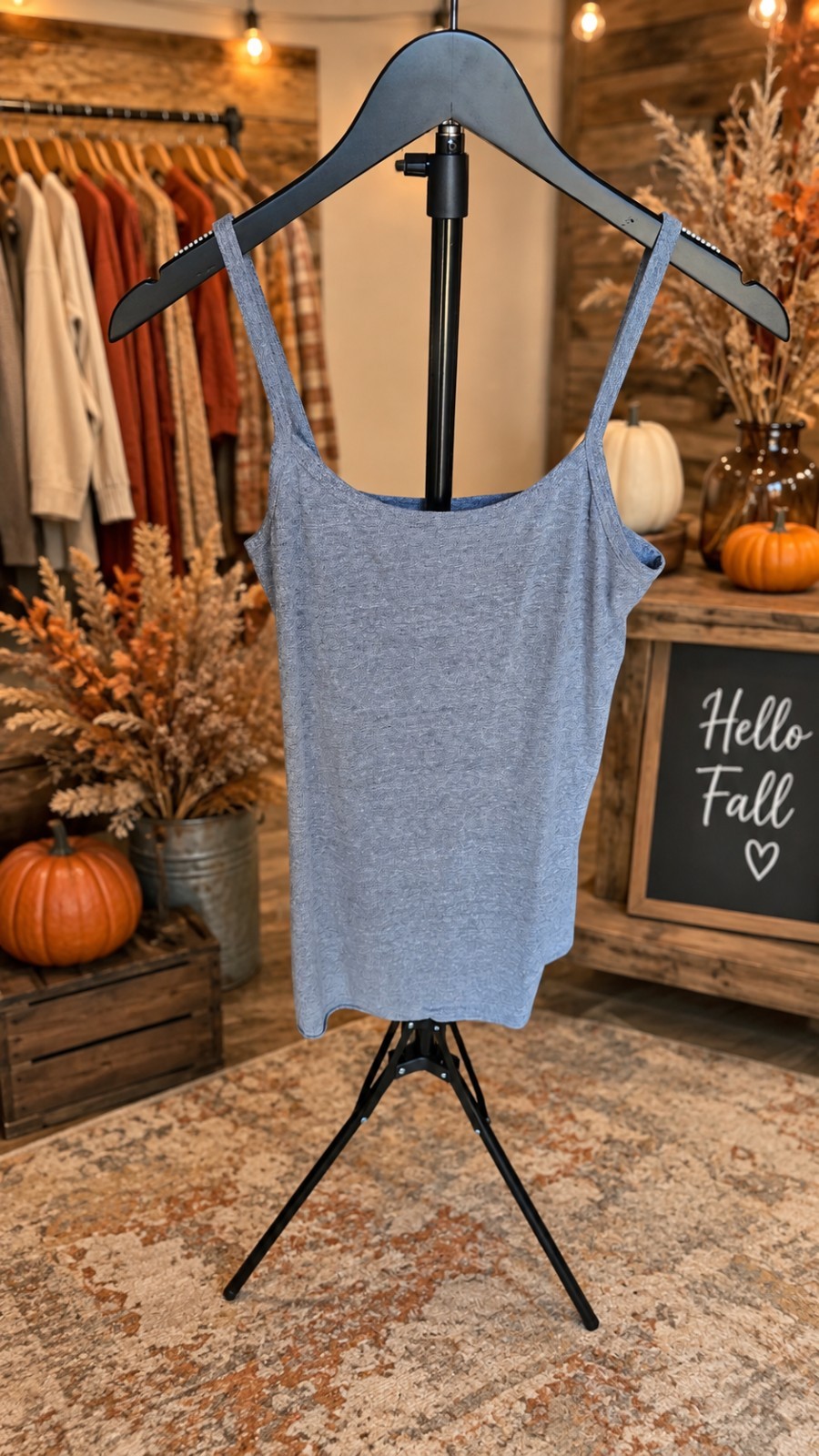 Vintage BKE Essentials Buckle Size L Gray Tank Cami
