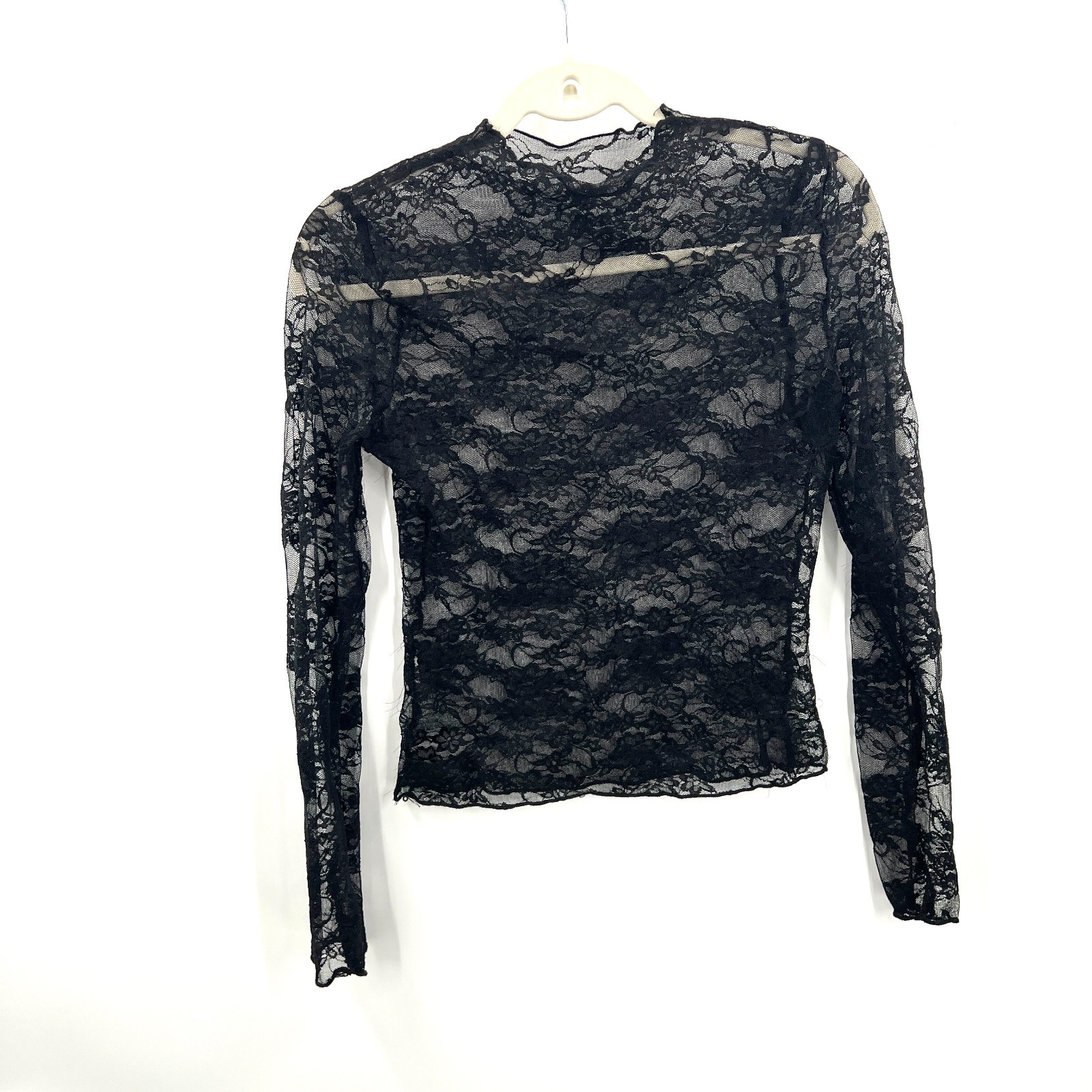 lace long sleeve high neck top whimsigoth goth grunge y2k retro witchy