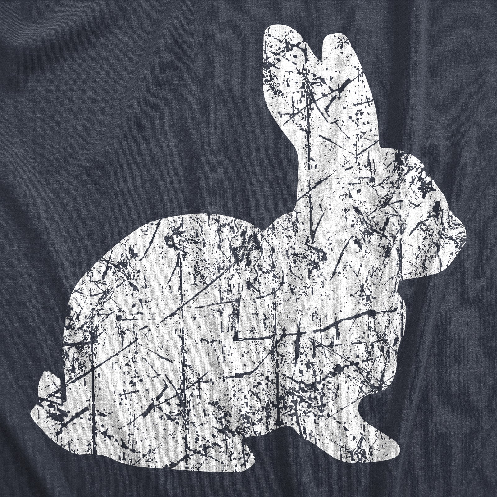 Womens Big Bunny T Shirt Funny Cute Easter Sunday Rabbit Tee for Ladies