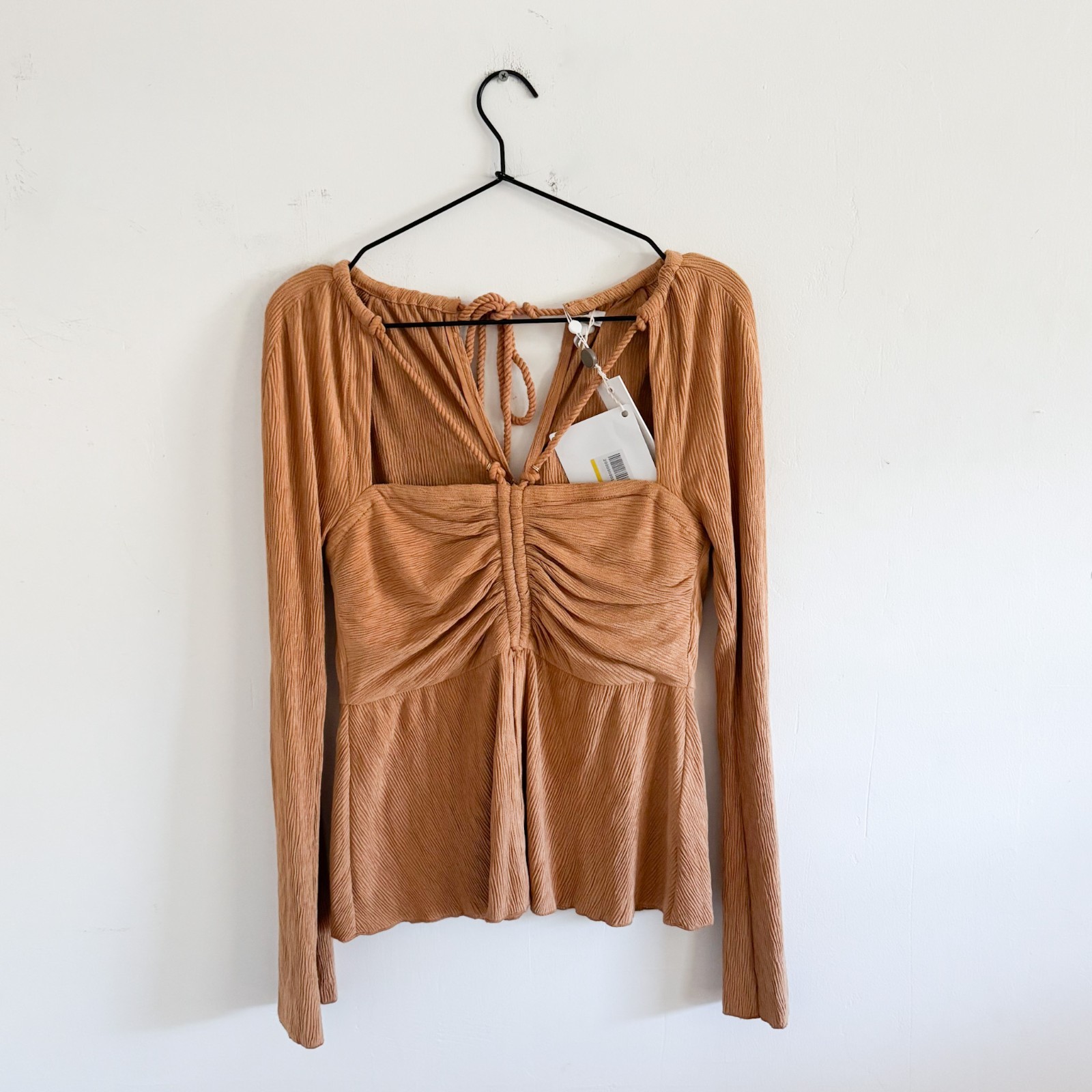 NWT Jonathan Simkhai Brown Alanna Top S