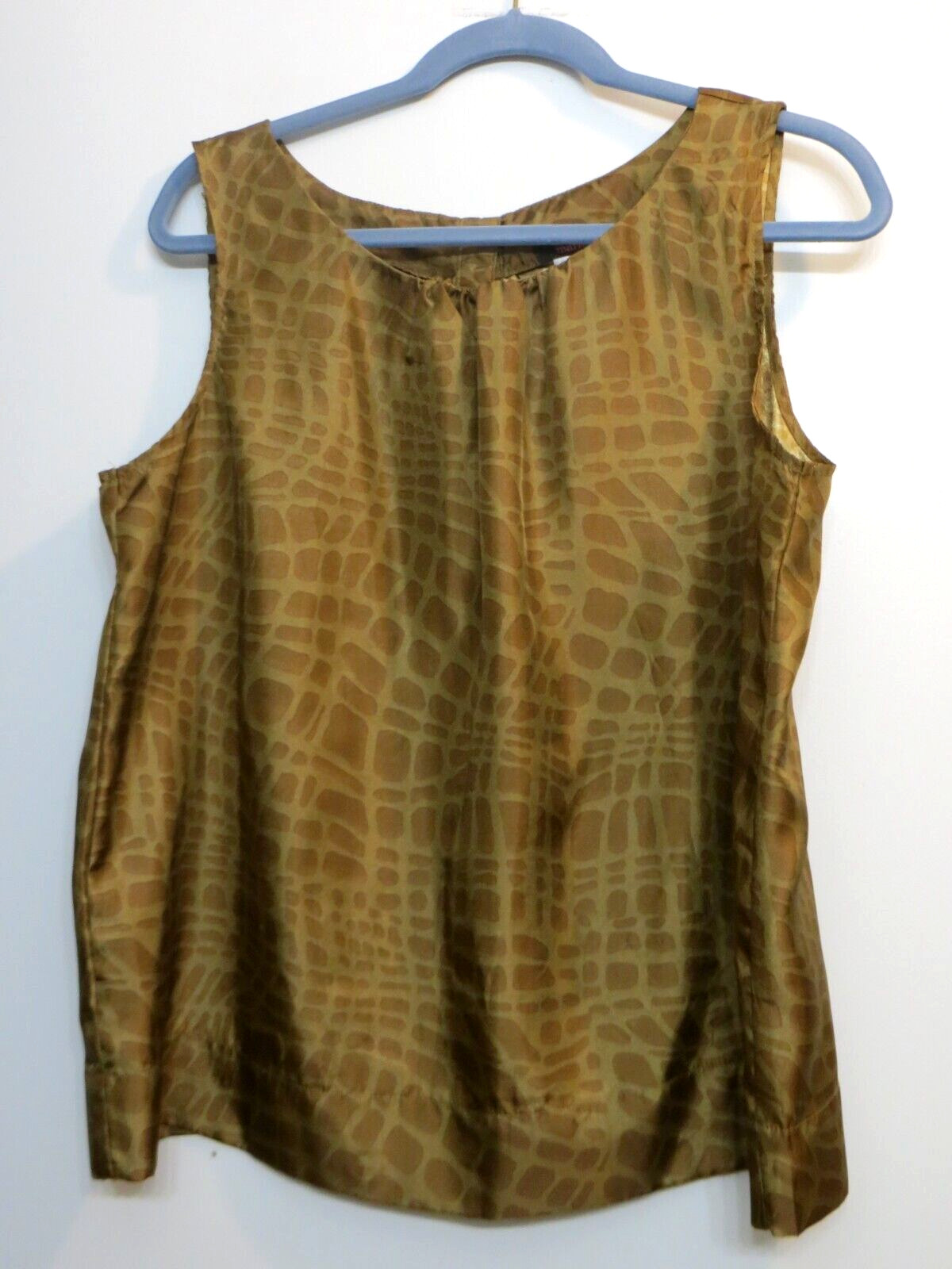 Mark Tank Top Shirt Womens XL Animal Print Pattern Top Lightweight Sheen