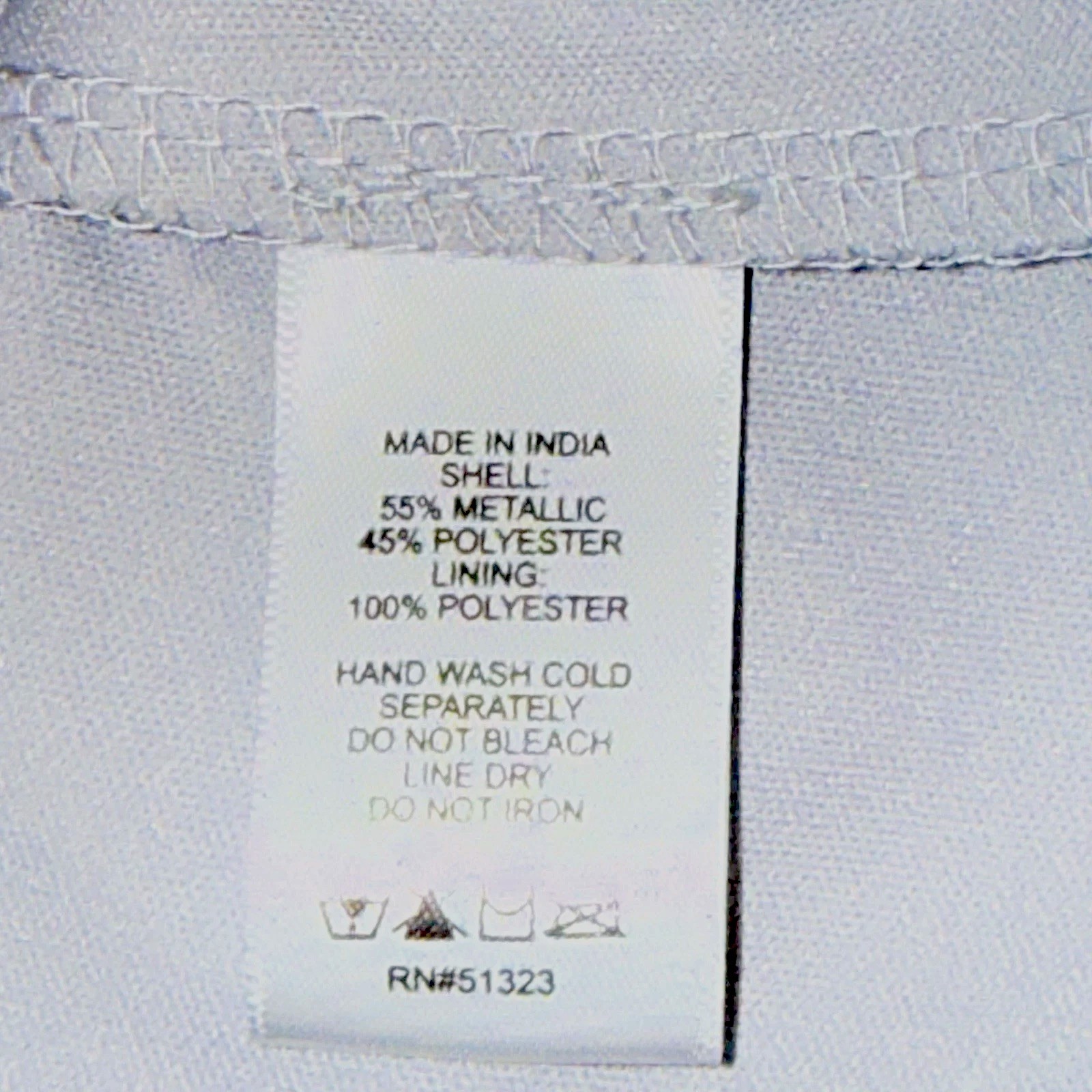 Fun CeCe Silver Metallic Blouse, Festive, Dressy, Size M
