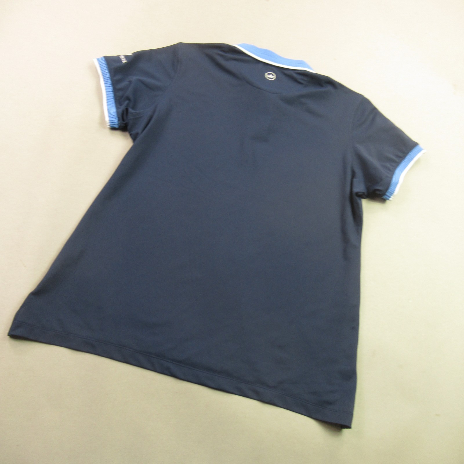 Peter Millar Shirt Womens Large Short Sleeve Pullover Lightweight Polo Blue