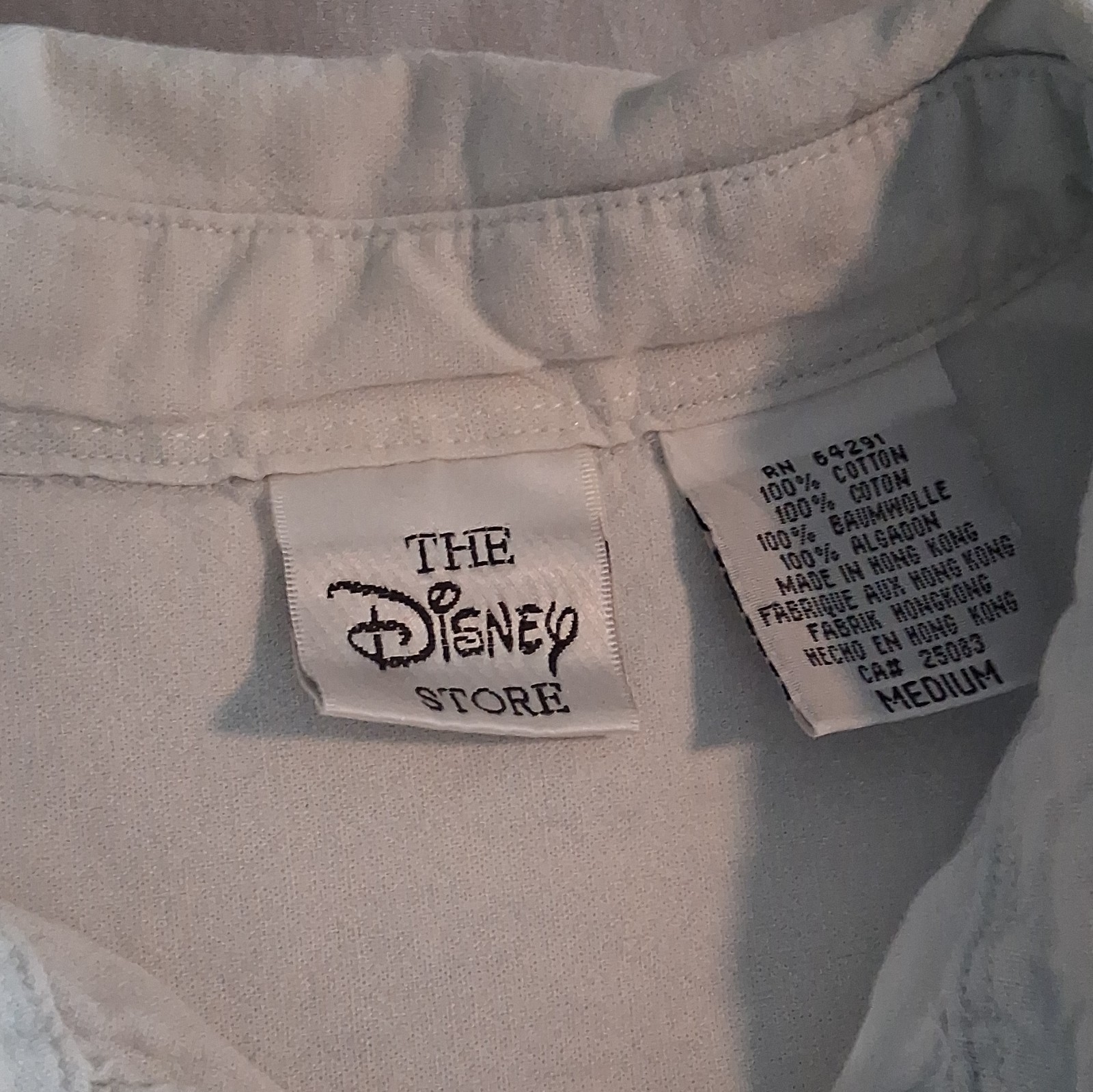 VTG The Disney Store Pooh & Friends Embroidered Denim Button Front Shirt Medium