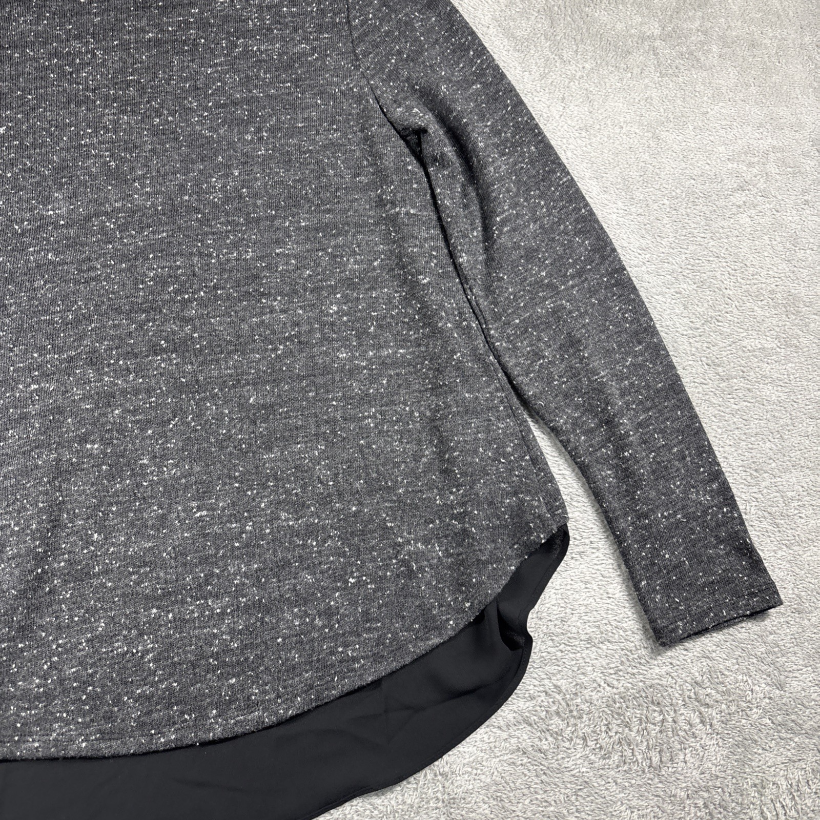 LOFT Speckled Knit Scoop Neck Long Sleeve Women’s Top Size Medium