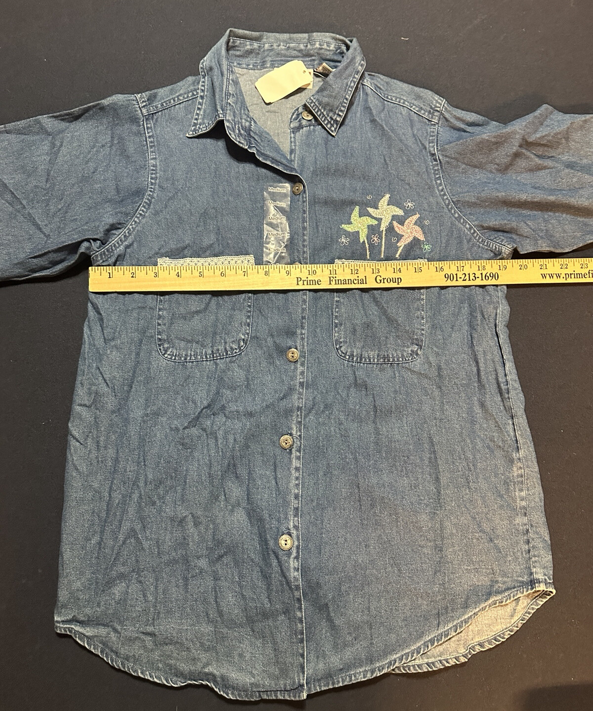 Decorated Originals Cracker Barrel Denim Jumper And Shirt NWT Size MD