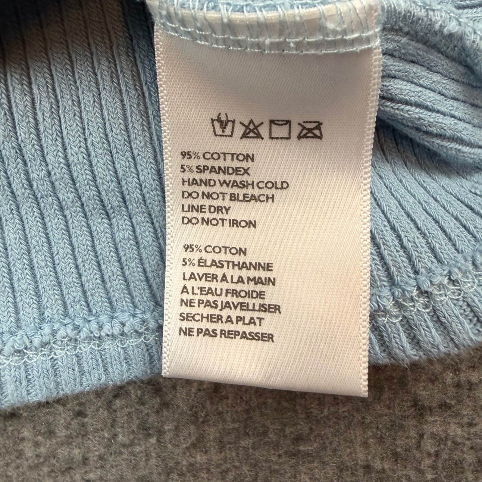 Urban Outfitters One Shoulder Tank Top Women’s Medium Blue Ribbed Knit Crop Top