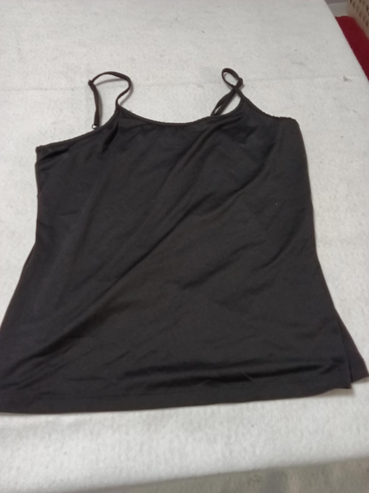 Stradivarius Black Spaghetti Strap Top Size Small