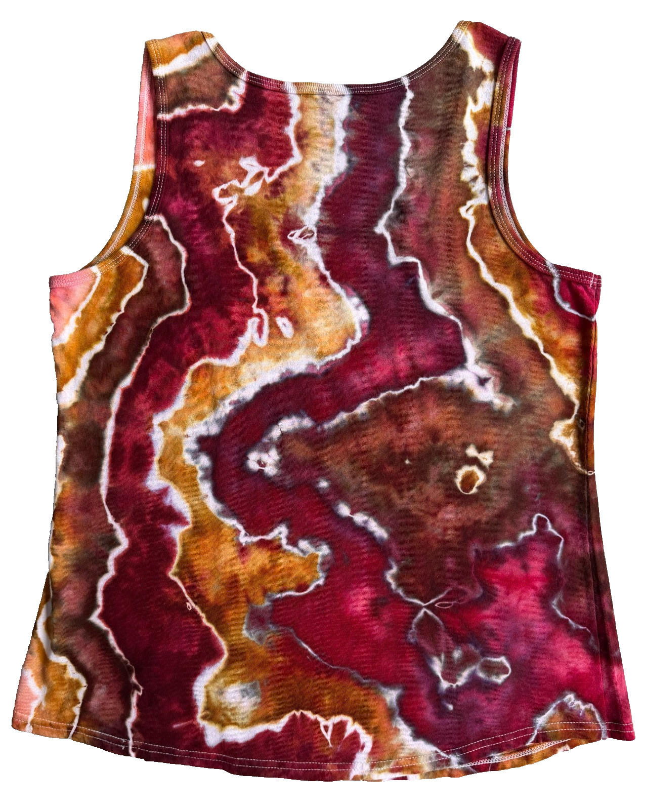 NEW Geode Ice Tie Dye Women’s L Tank Top Rich Earth Tones